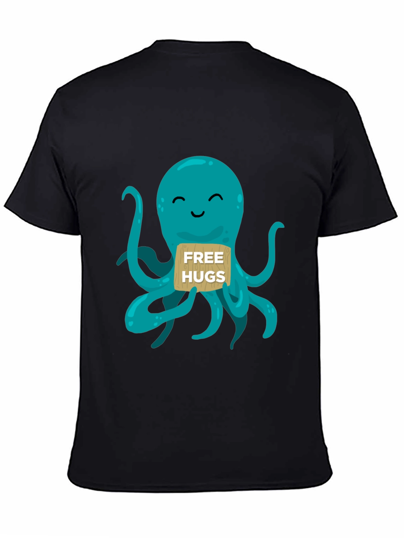 Free Hugs Octopus Graphic T-Shirt - Cute & Comfy!