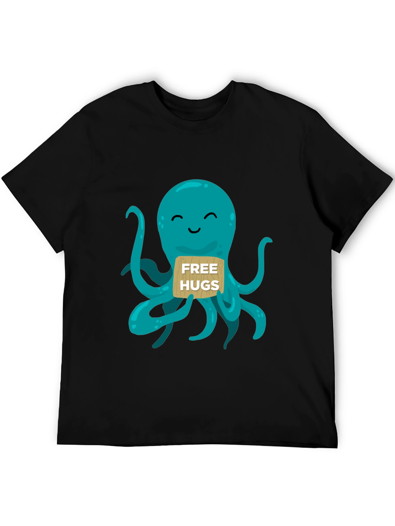 Free Hugs Octopus Graphic T-Shirt - Cute & Comfy!