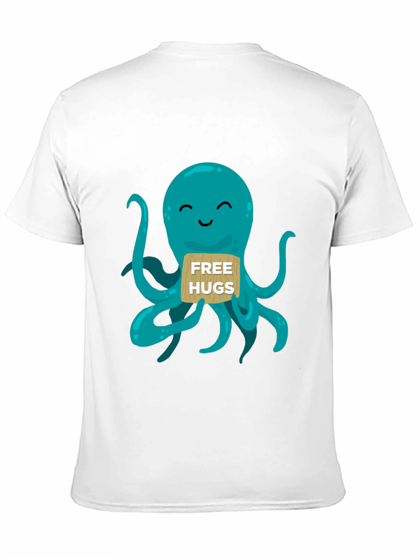 Free Hugs Octopus Graphic T-Shirt - Cute & Comfy!