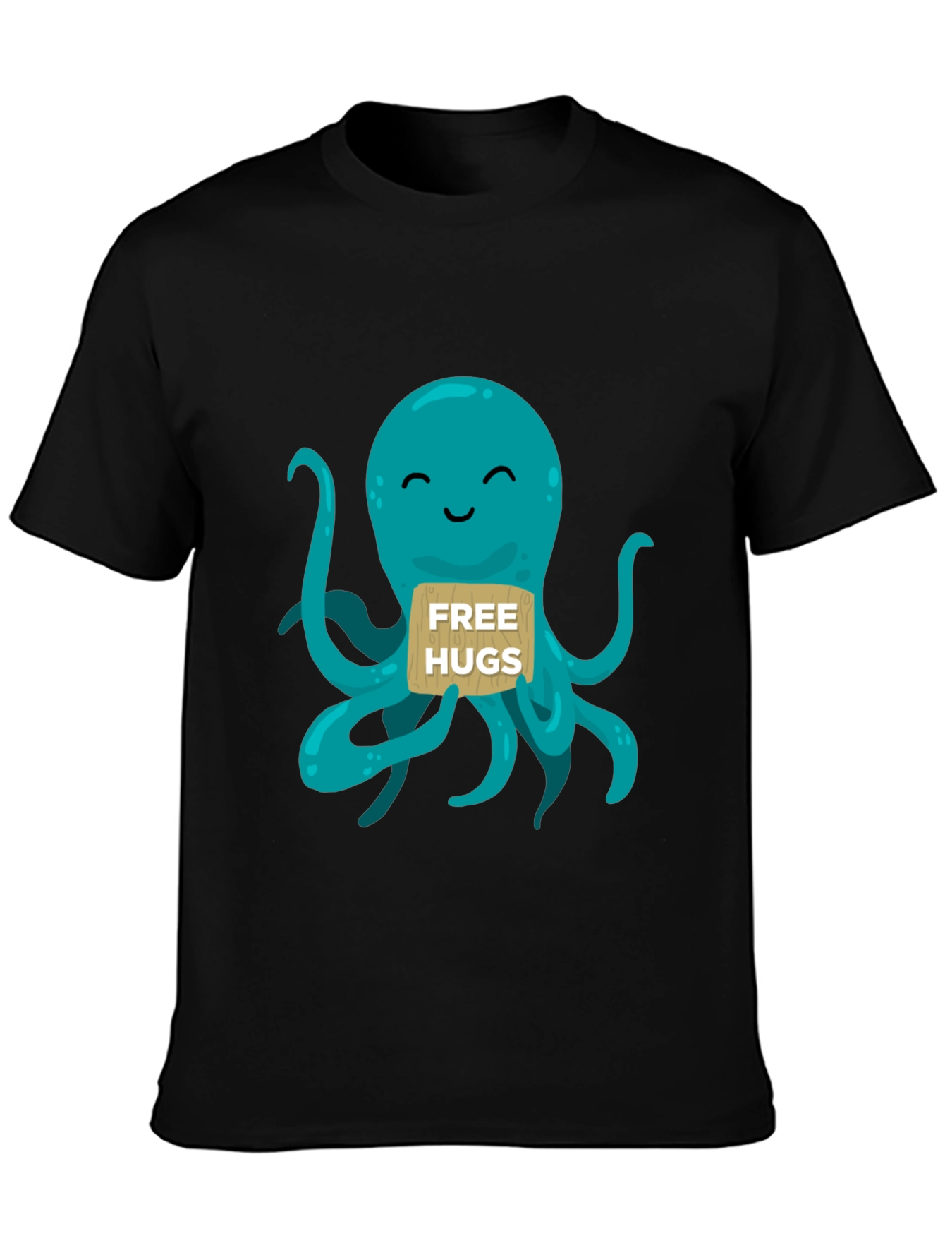 Free Hugs Octopus Graphic T-Shirt - Cute & Comfy!