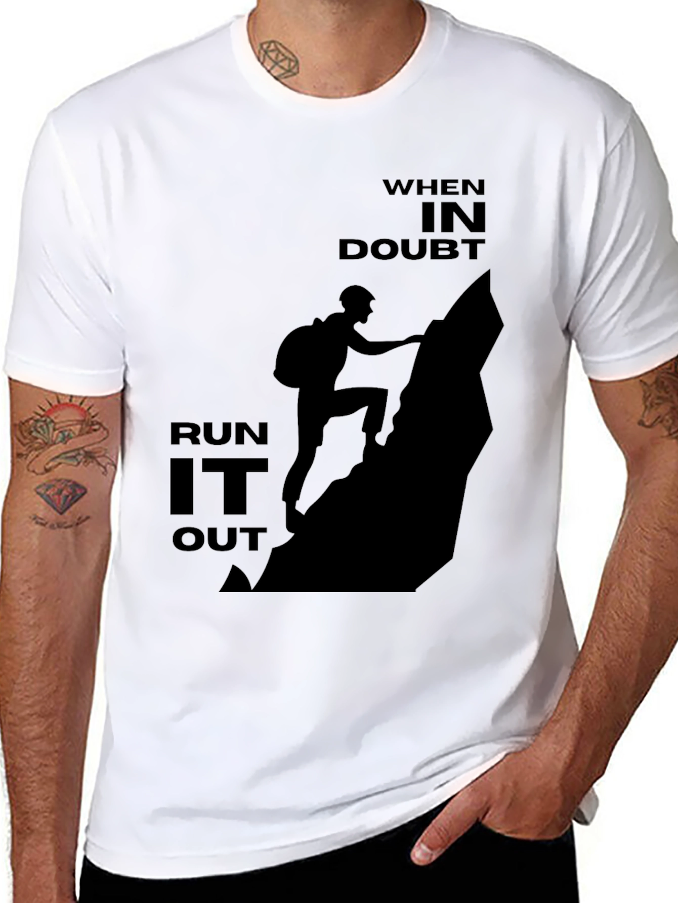 Climbing Silhouette Graphic Tee - When in Doubt