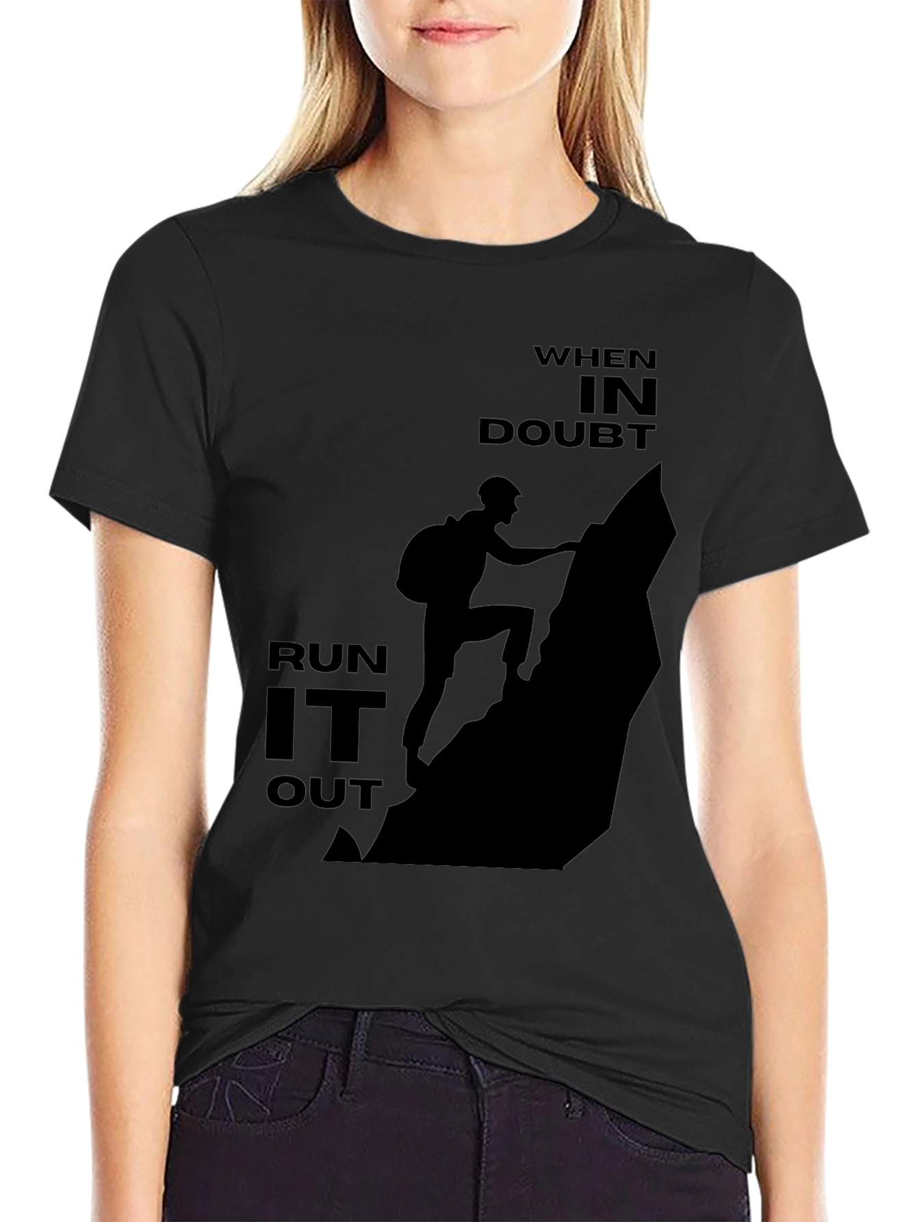 Climbing Silhouette Graphic Tee - When in Doubt