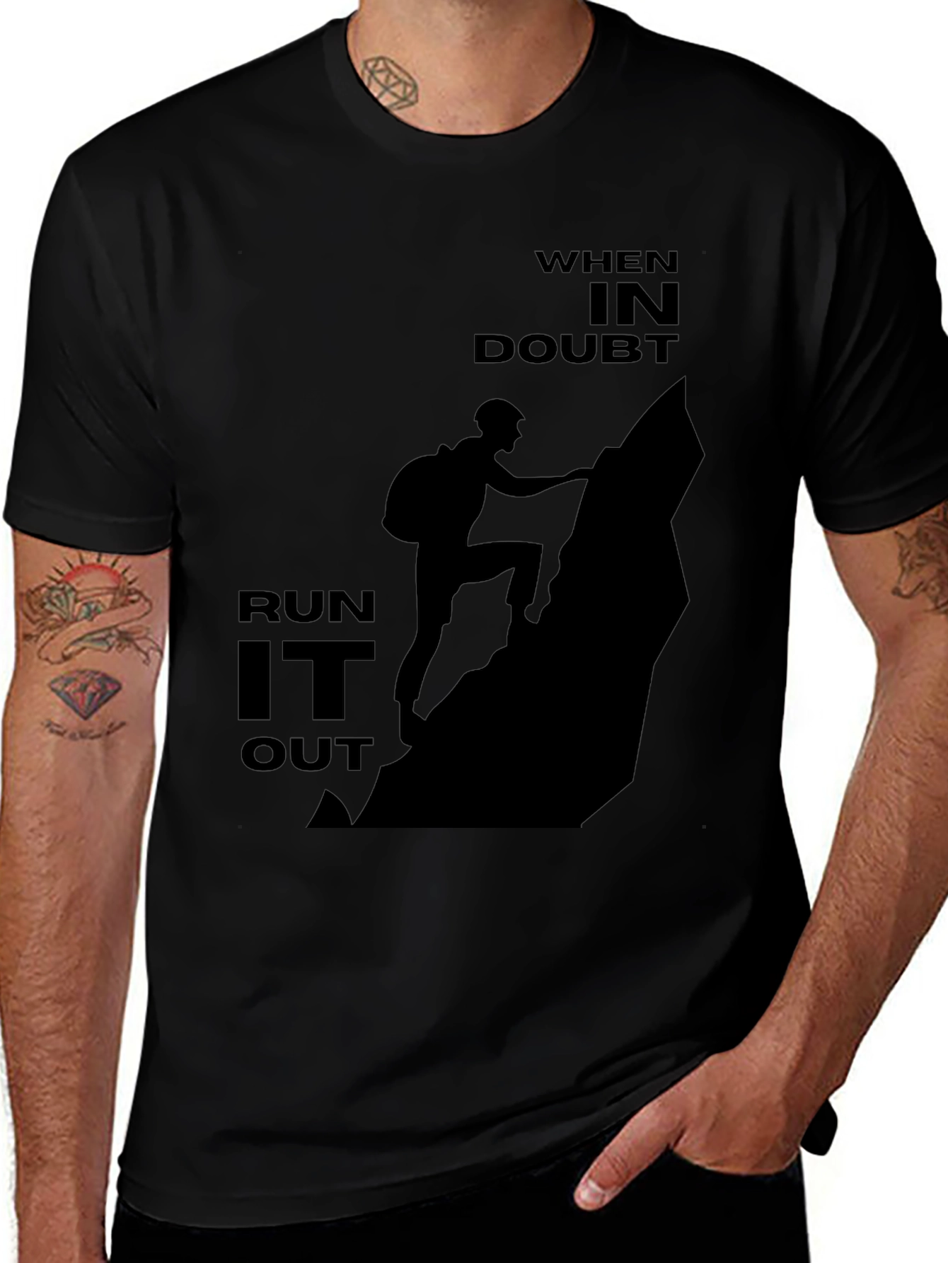 Climbing Silhouette Graphic Tee - When in Doubt