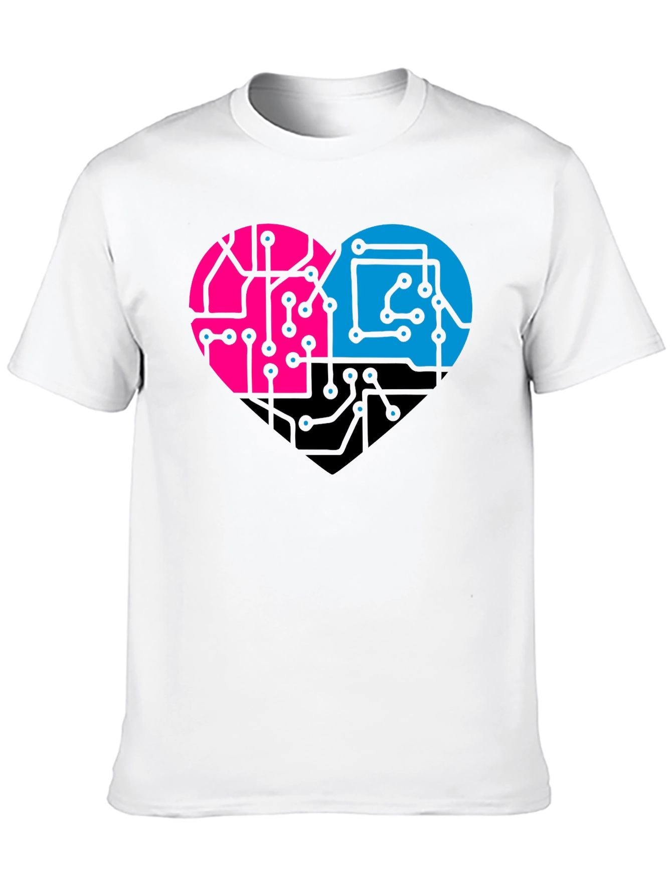 Circuit Heart T-Shirt - Stylish Tech Love