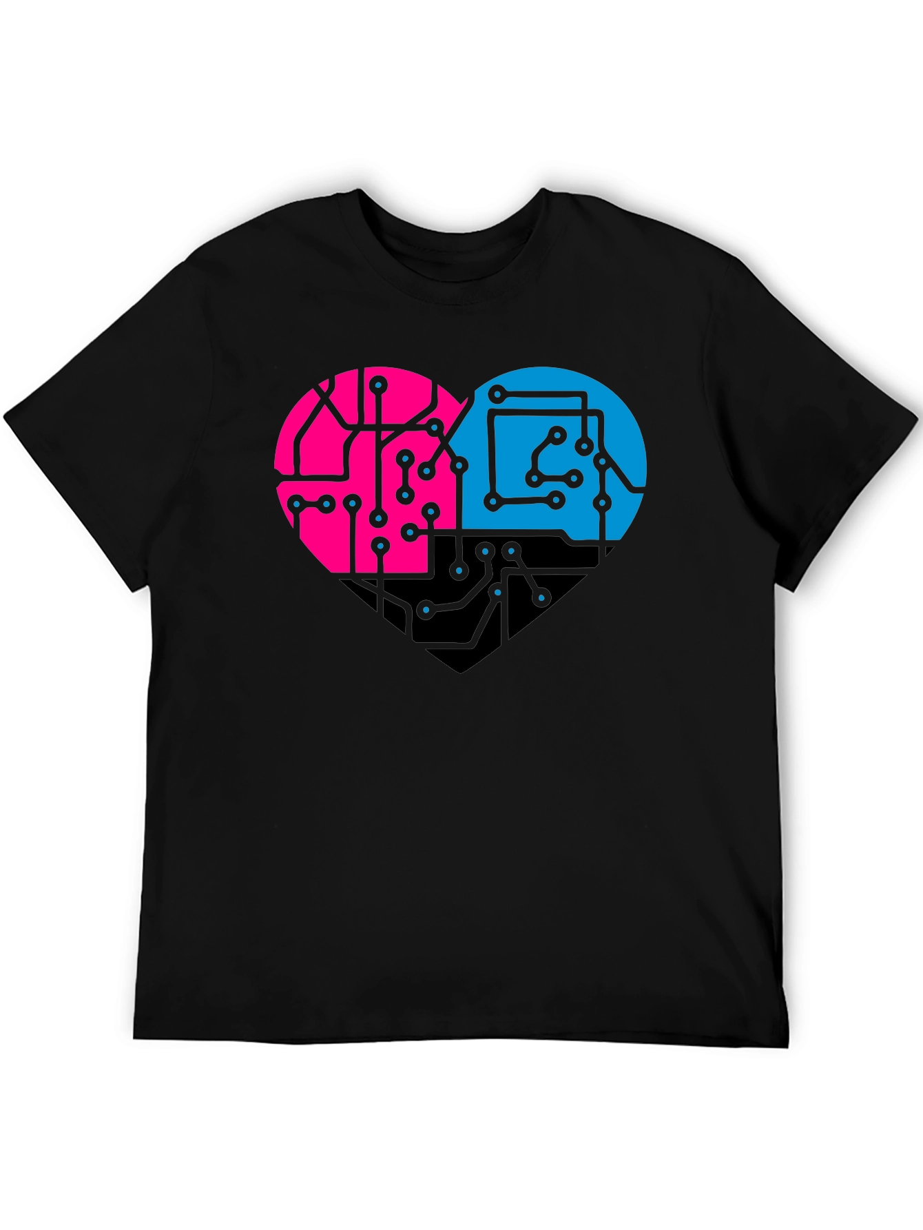 Circuit Heart T-Shirt - Stylish Tech Love