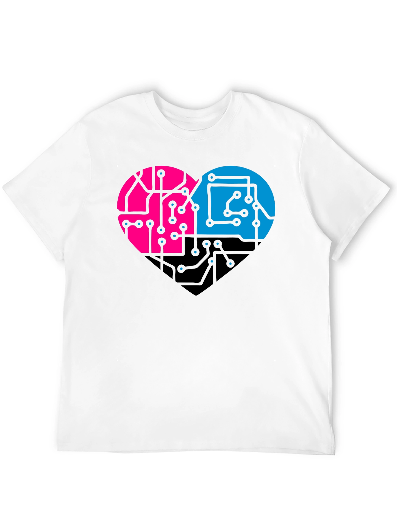 Circuit Heart T-Shirt - Stylish Tech Love