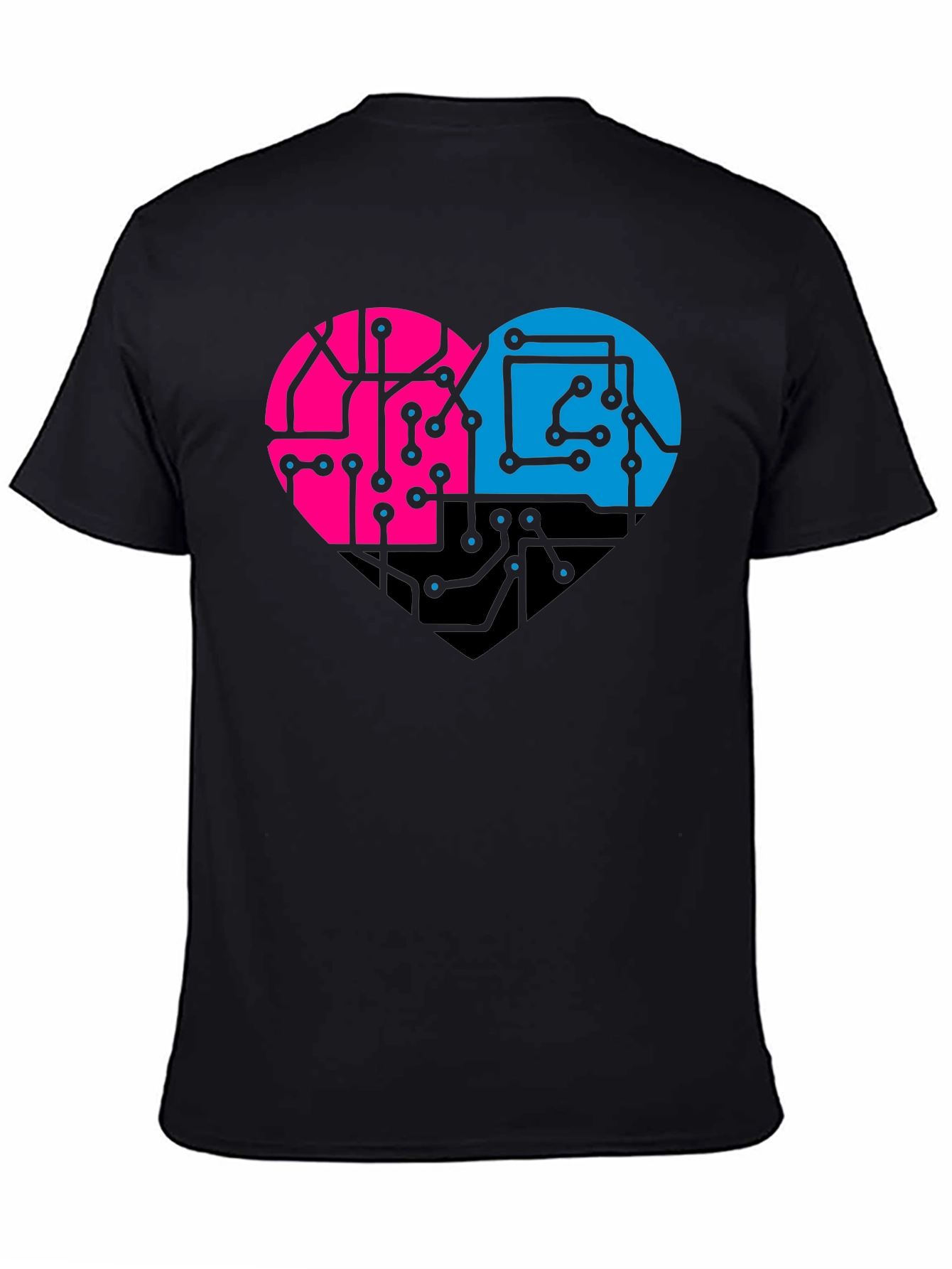 Circuit Heart T-Shirt - Stylish Tech Love
