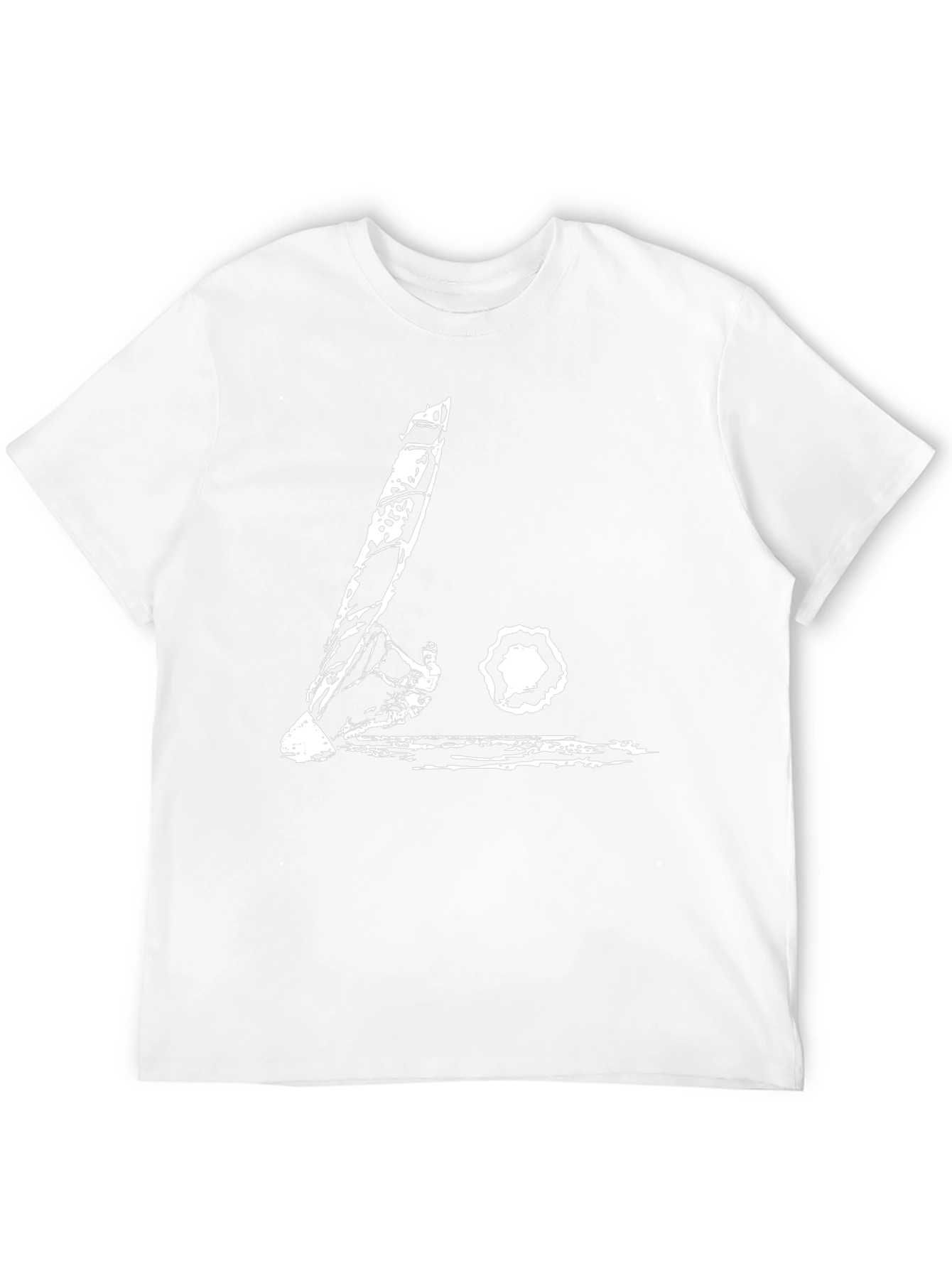 Black T-Shirt with Abstract Guitar Design