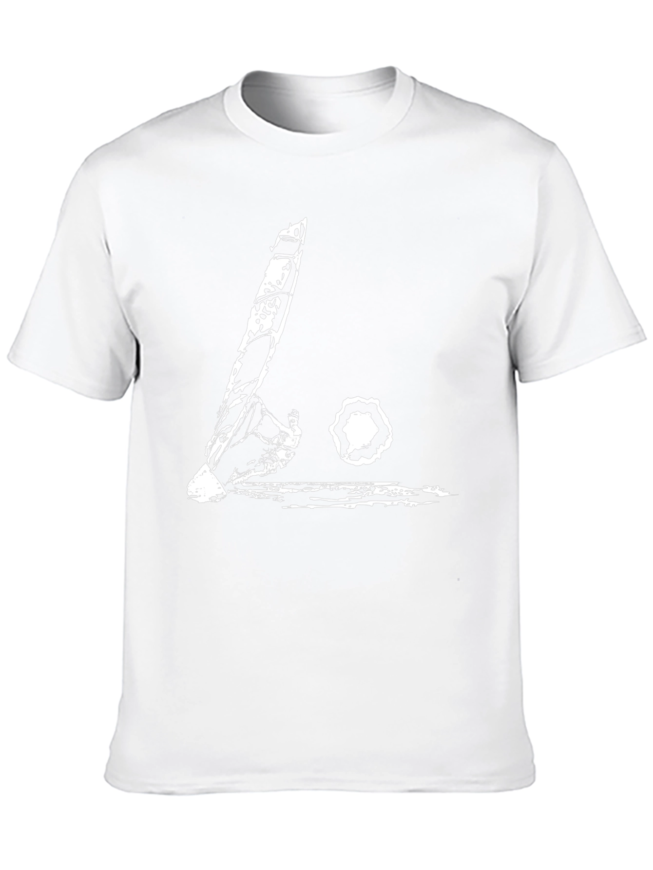 Black T-Shirt with Abstract Guitar Design