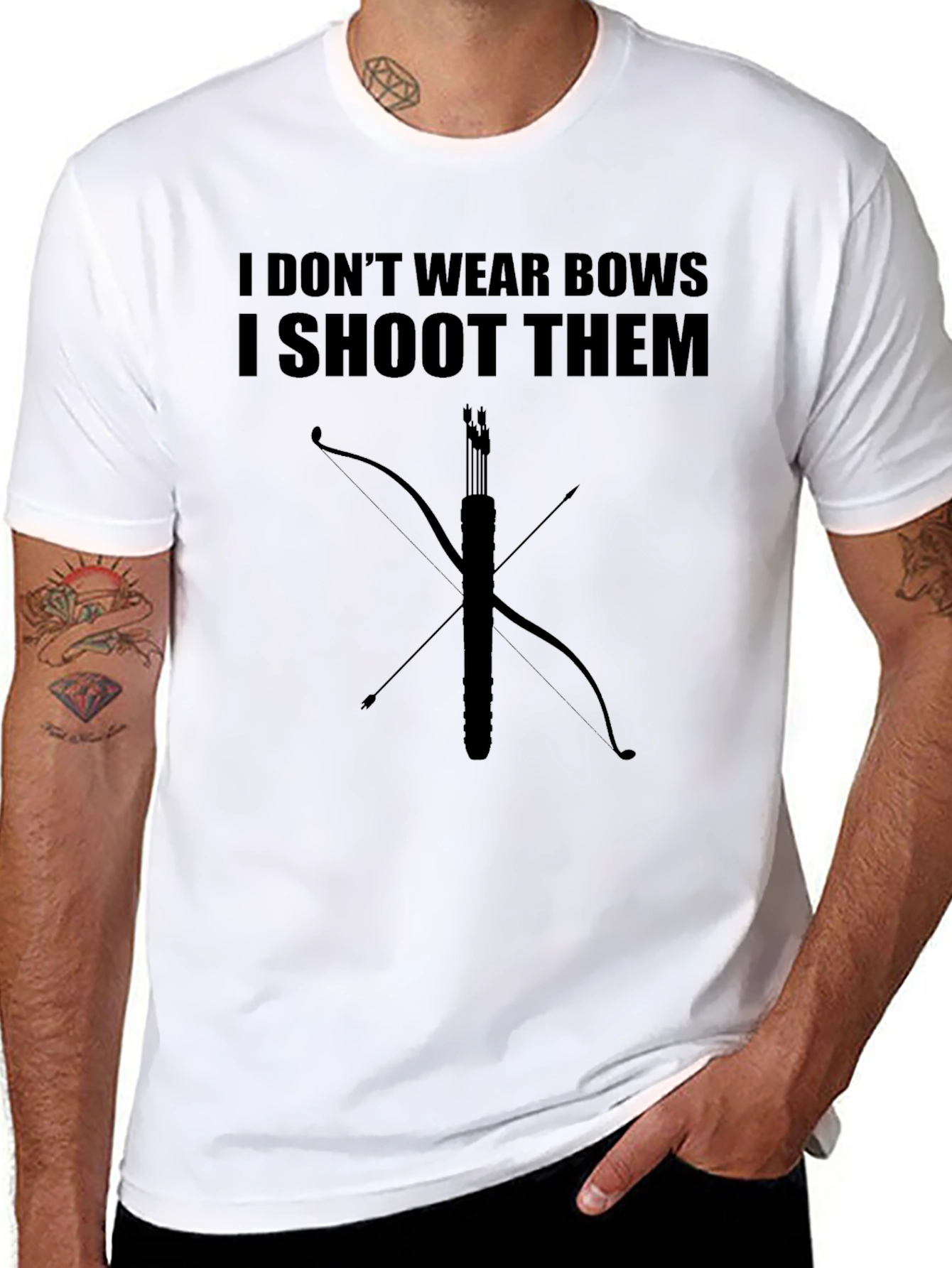 I Shoot Them T-Shirt - Archery Bow Hunter Tee