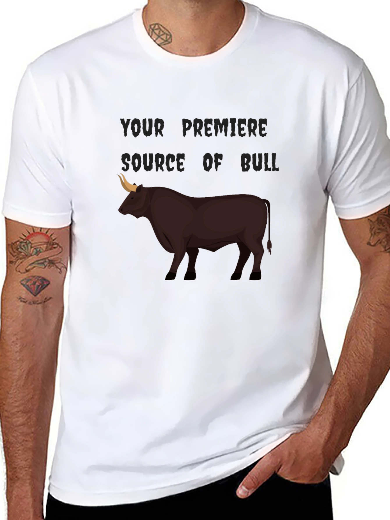 Bull Source Black T-Shirt