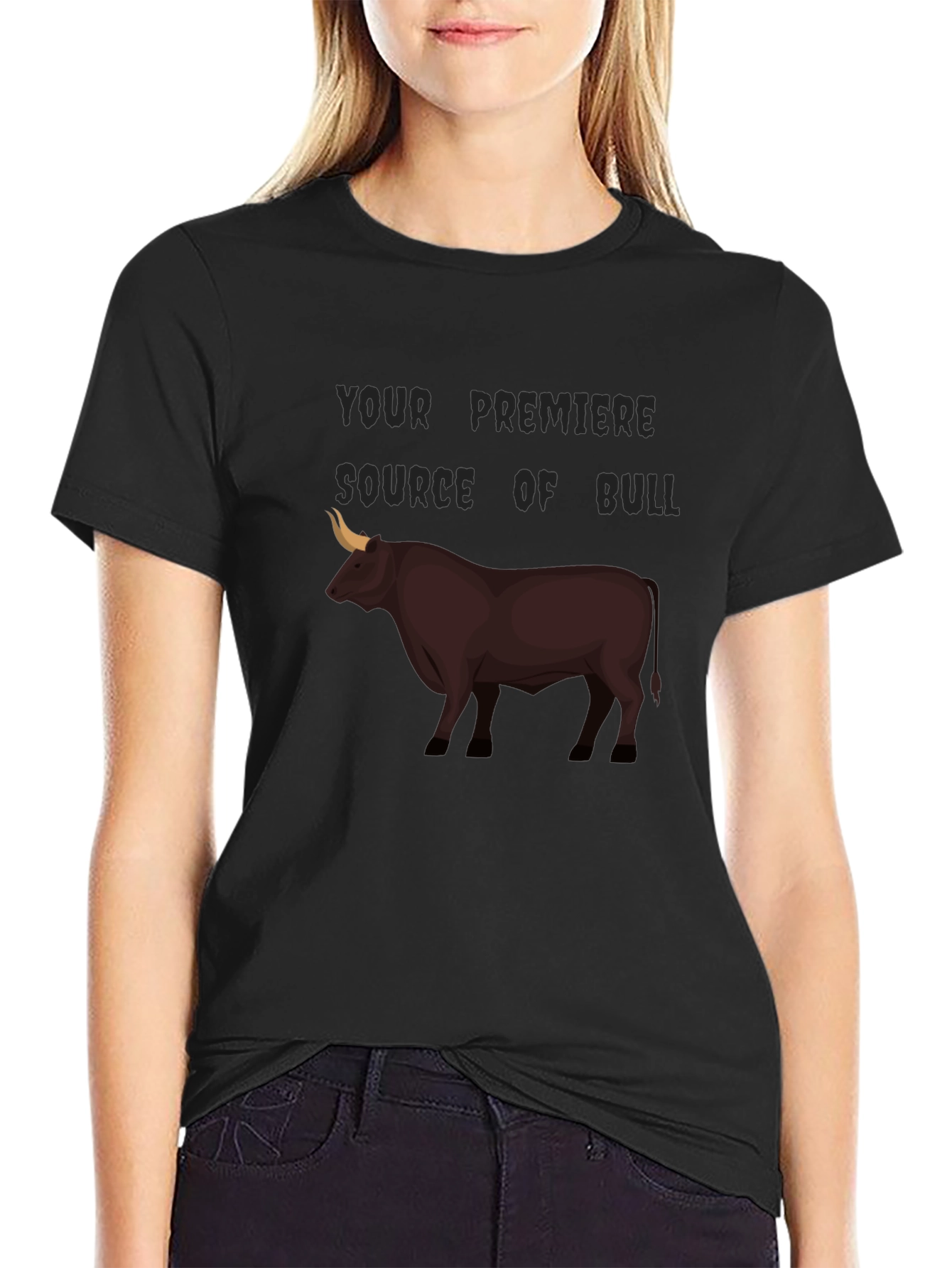 Bull Source Black T-Shirt