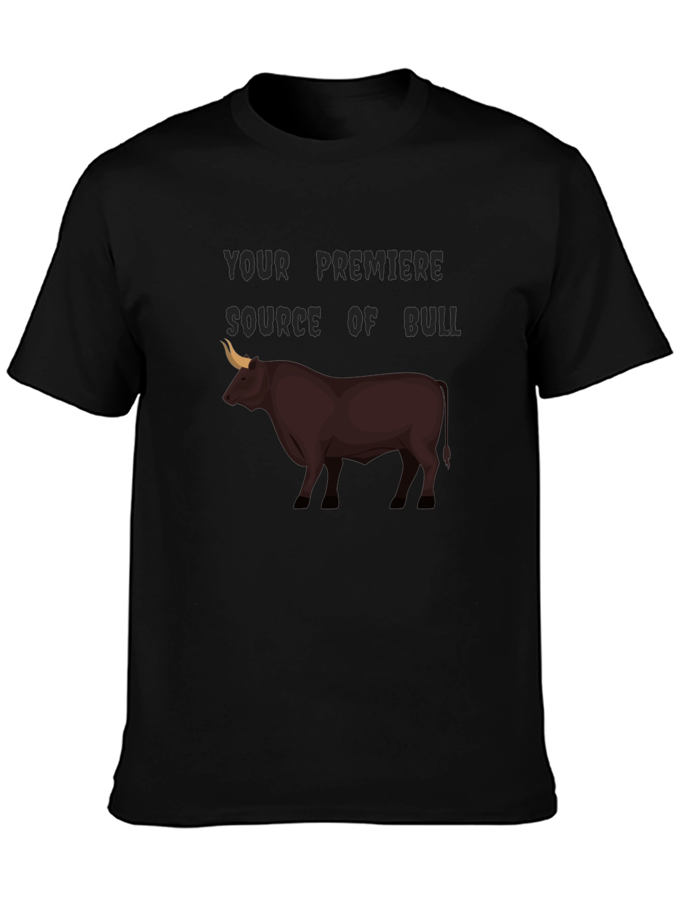 Bull Source Black T-Shirt