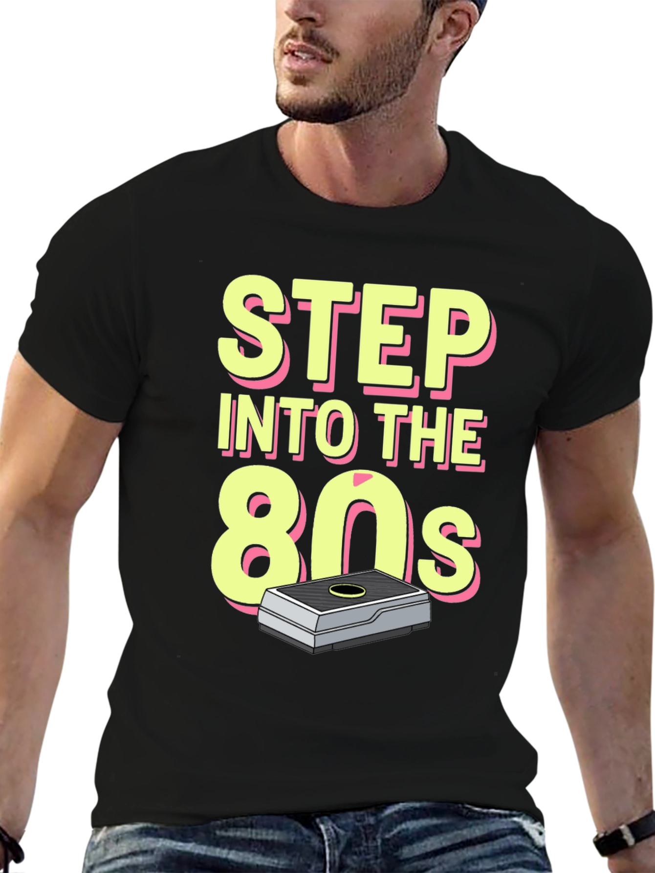 Step Into the 80s Graphic Tee - Retro Style