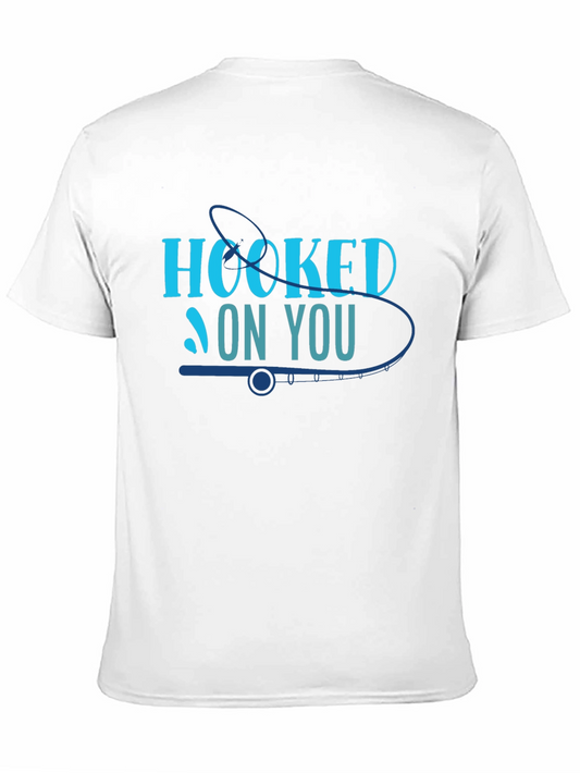 Hooked On You Fishing Graphic T-Shirt