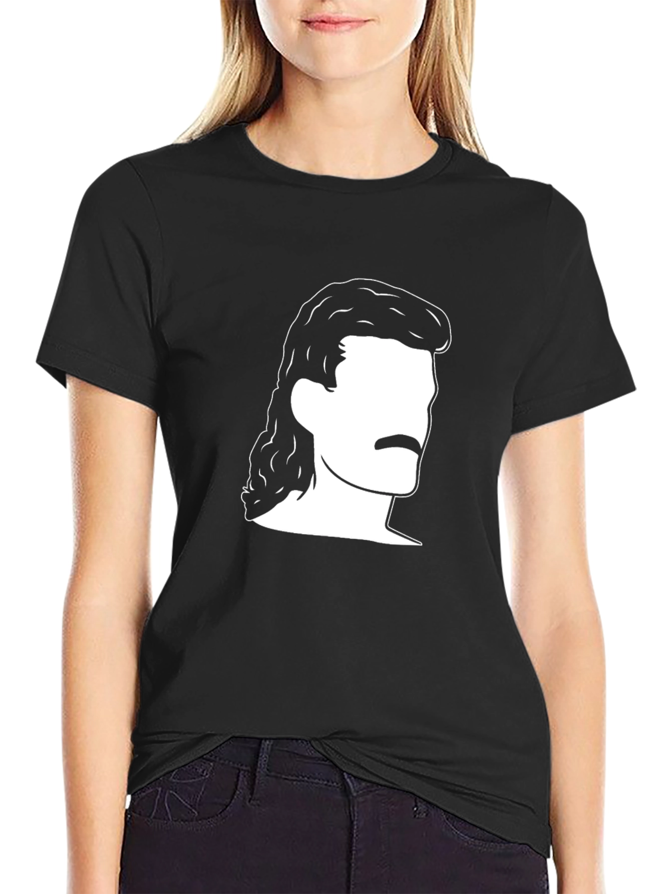 Retro Mullet T-Shirt - Classic Hair Style Tee