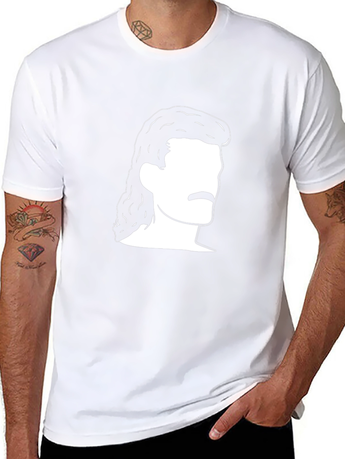 Retro Mullet T-Shirt - Classic Hair Style Tee