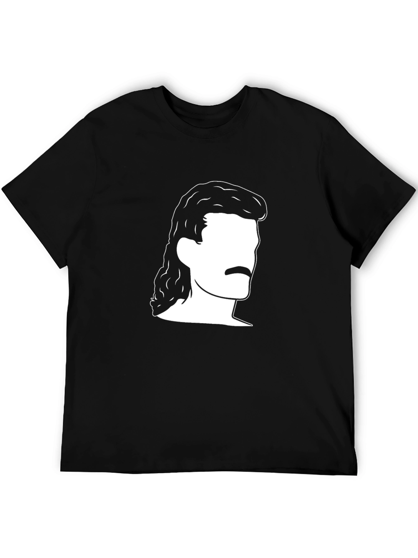 Retro Mullet T-Shirt - Classic Hair Style Tee