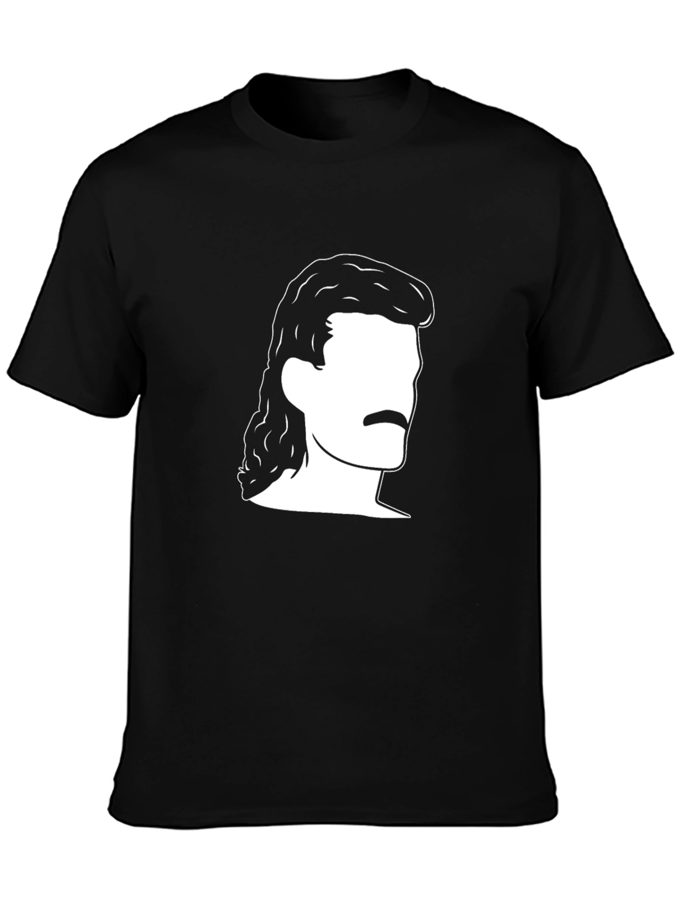 Retro Mullet T-Shirt - Classic Hair Style Tee
