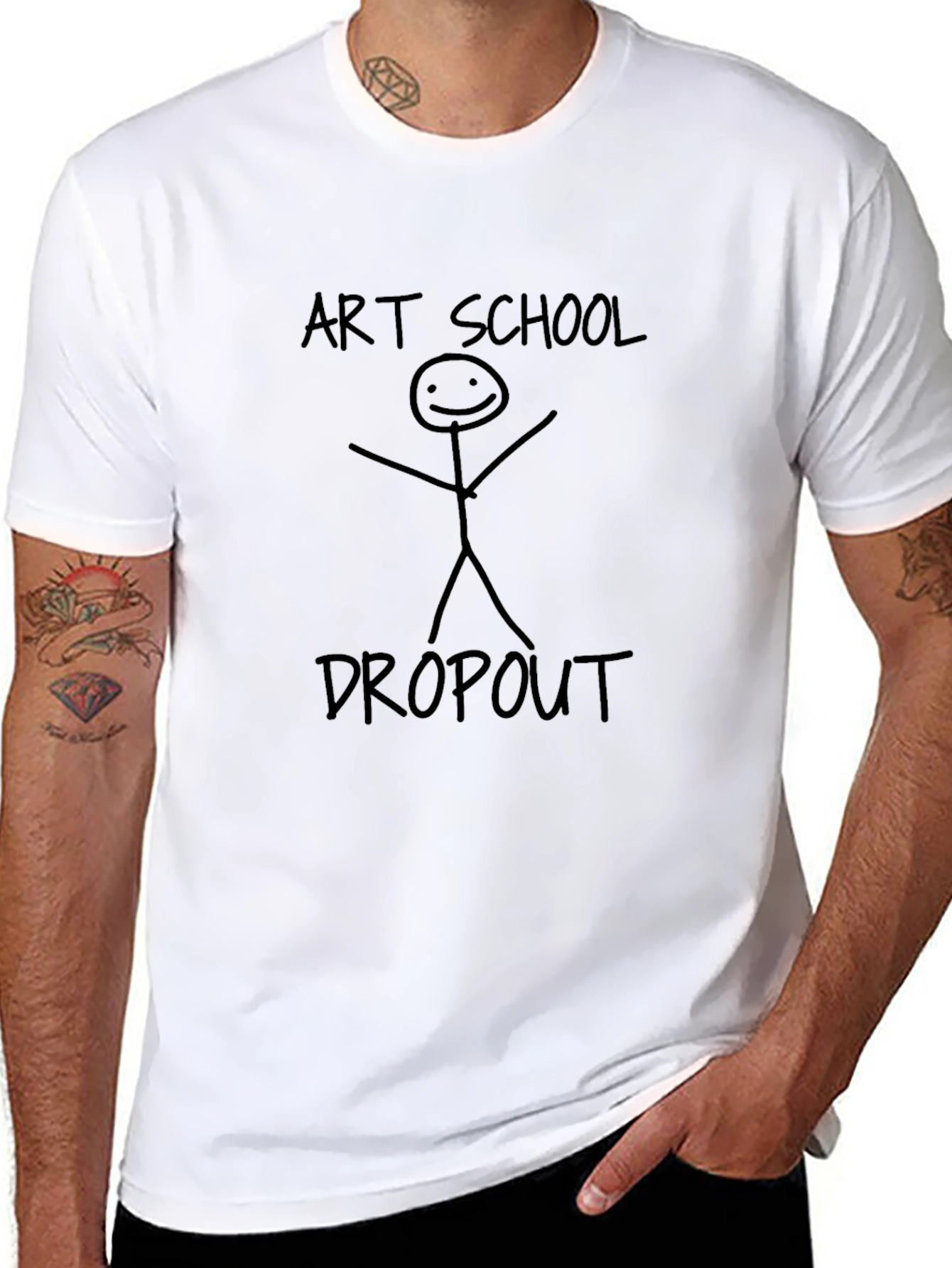 Art School Dropout T-Shirt - Funny Graphic Tee