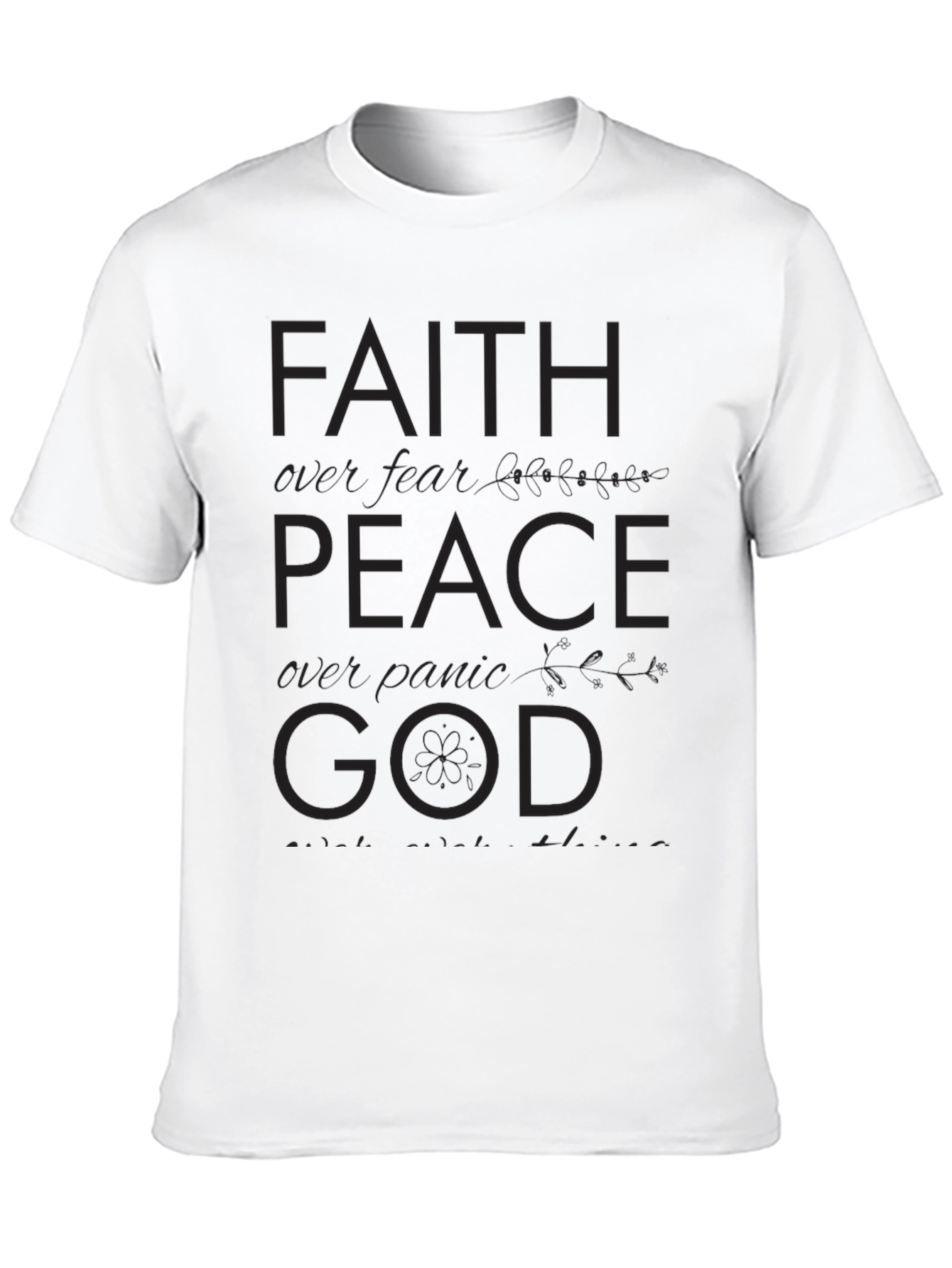 Faith Peace God T-Shirt - Inspirational Christian Tee