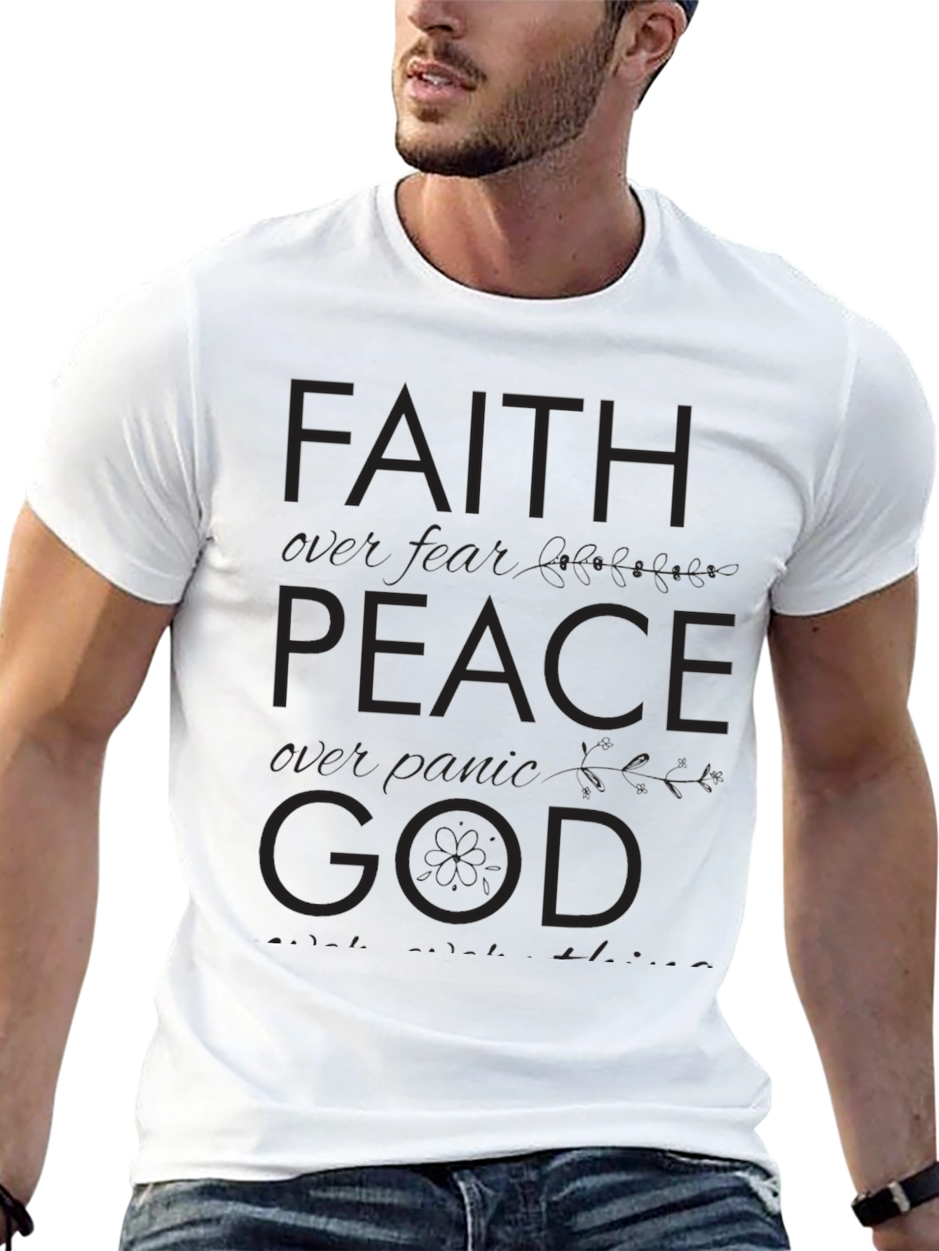 Faith Peace God T-Shirt - Inspirational Christian Tee
