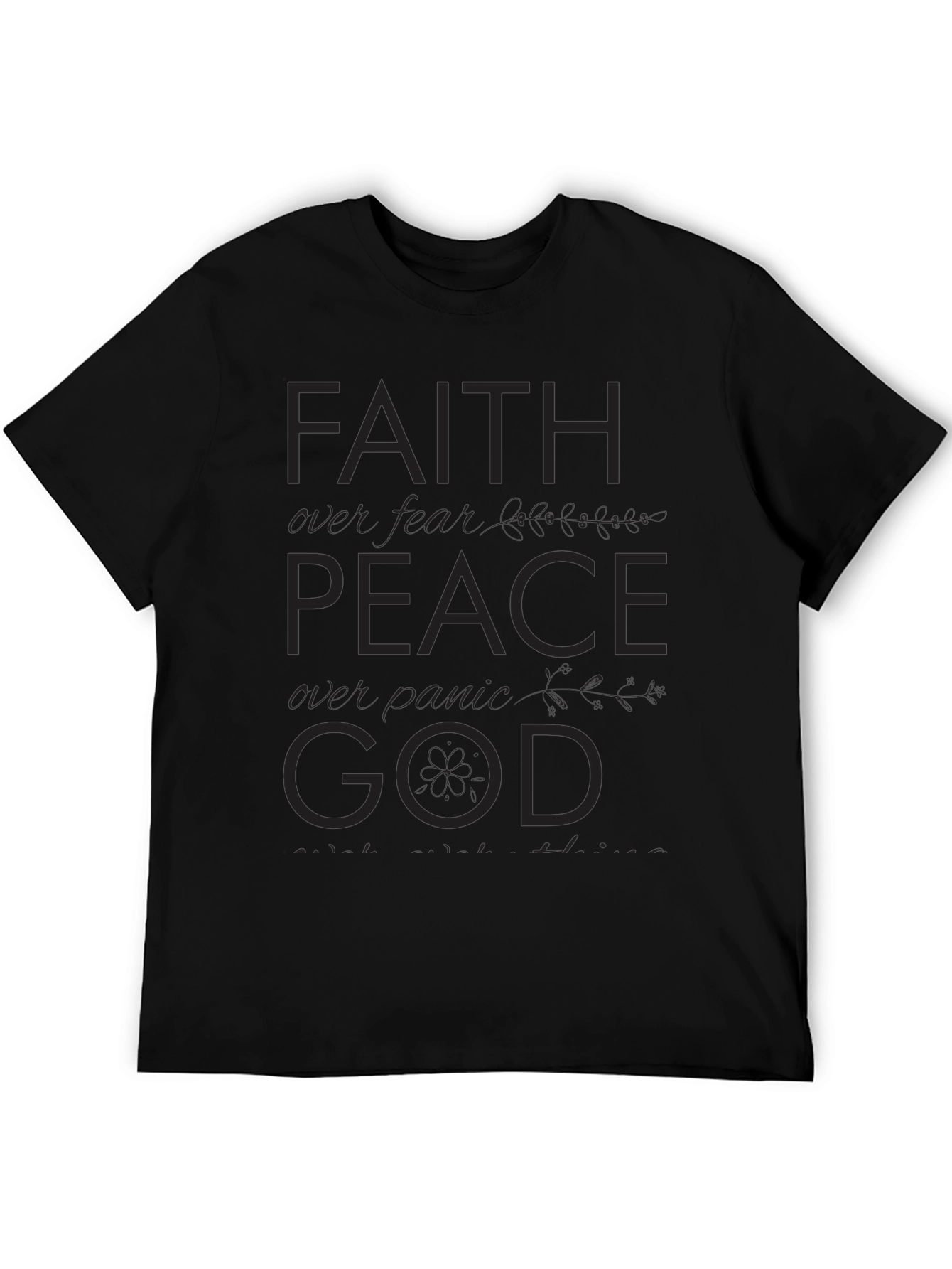 Faith Peace God T-Shirt - Inspirational Christian Tee
