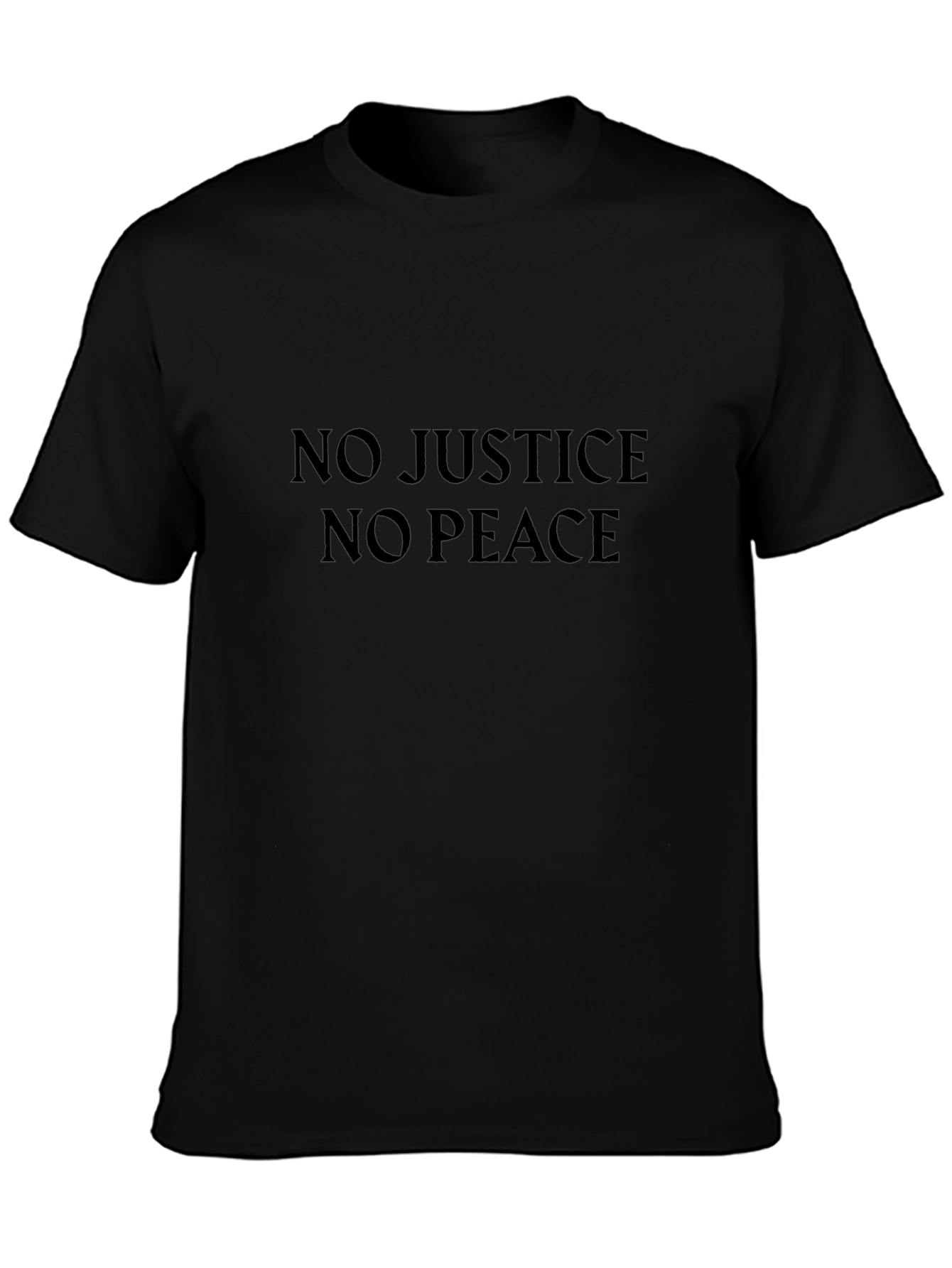 No Justice No Peace Graphic Tee - Black