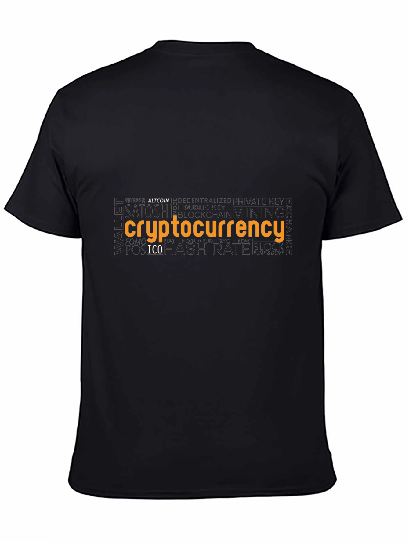 Cryptocurrency Word Art T-Shirt