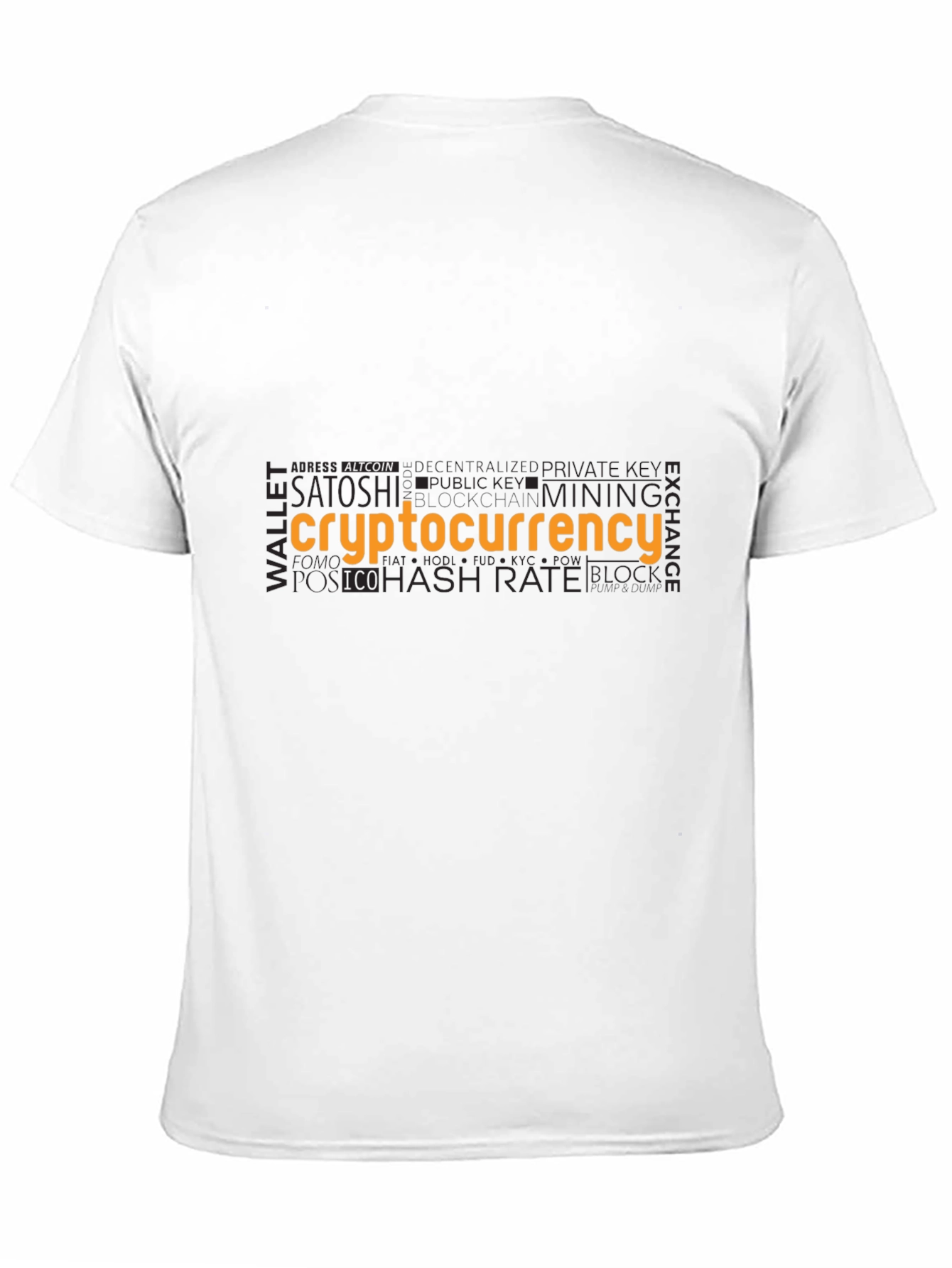 Cryptocurrency Word Art T-Shirt