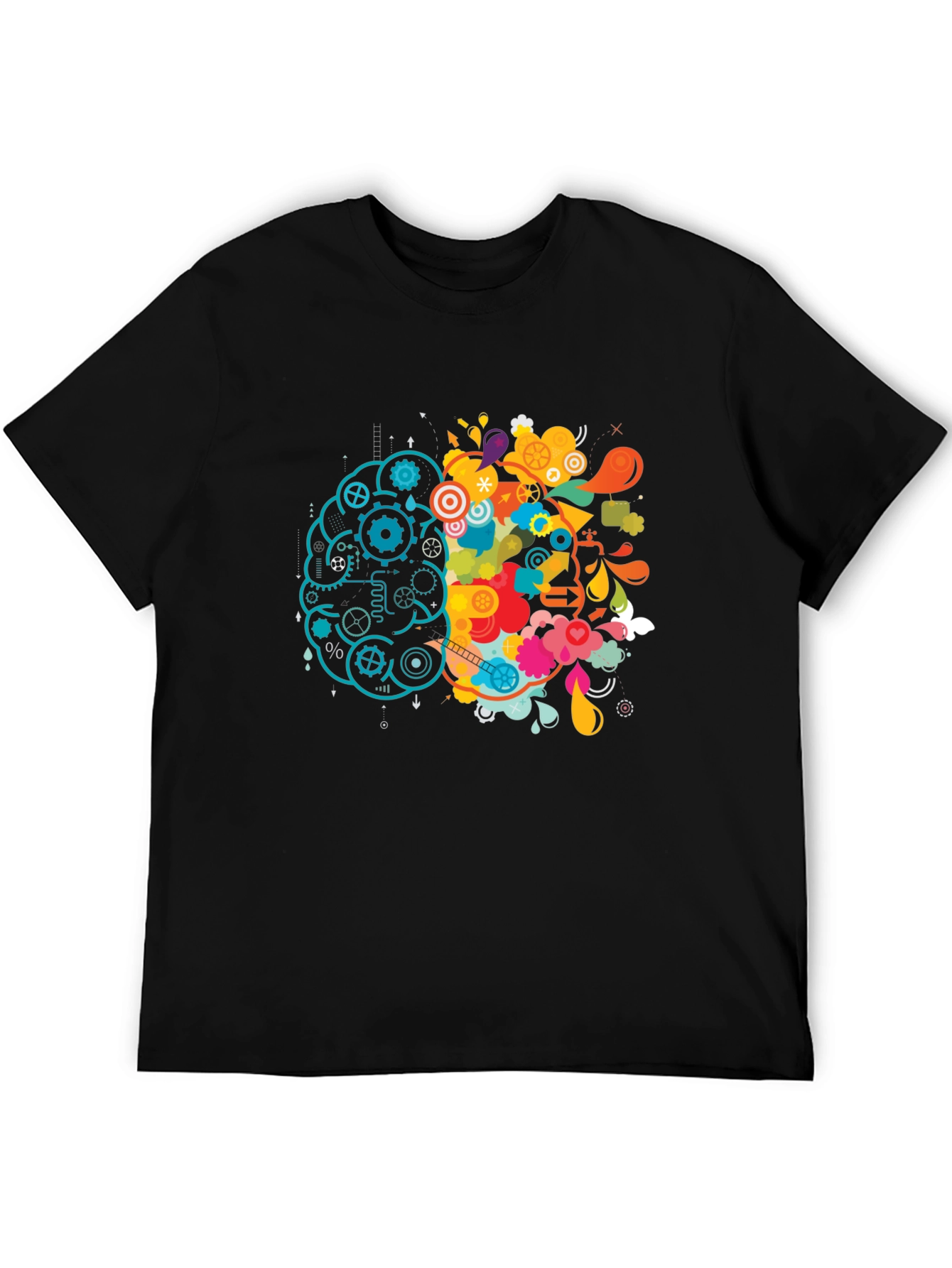 Brain Divided T-Shirt - Logic & Creativity