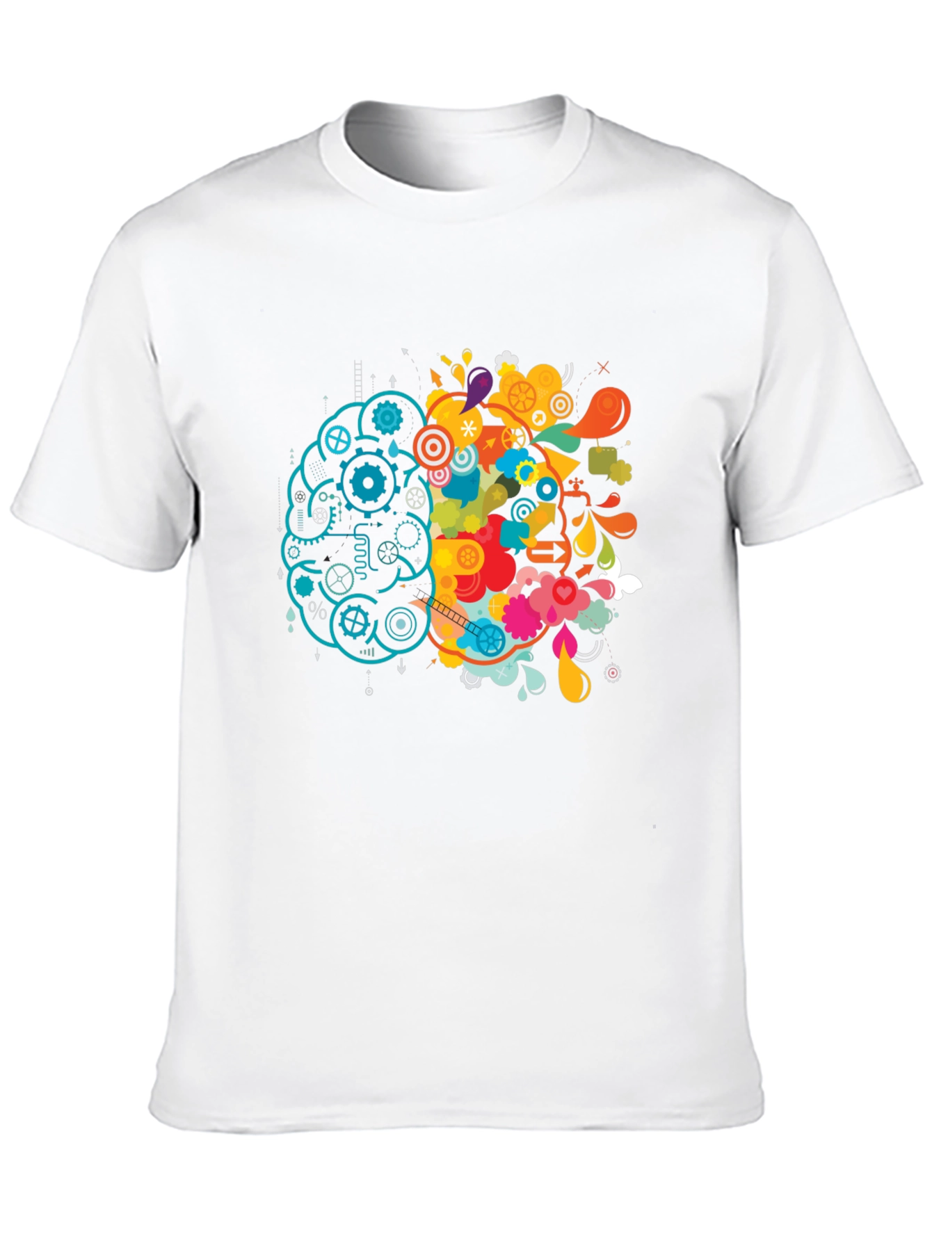 Brain Divided T-Shirt - Logic & Creativity