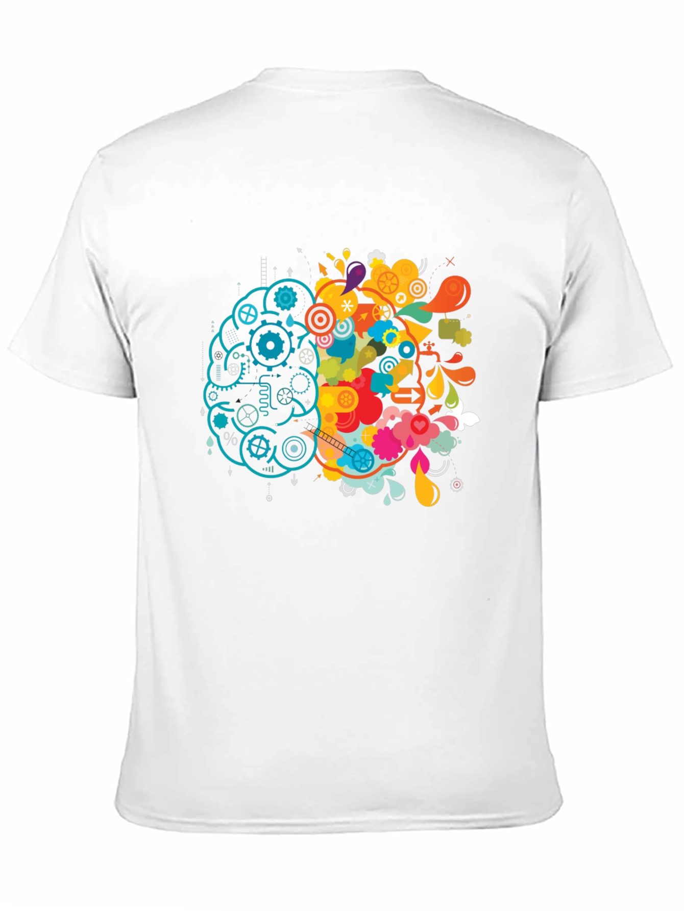 Brain Divided T-Shirt - Logic & Creativity