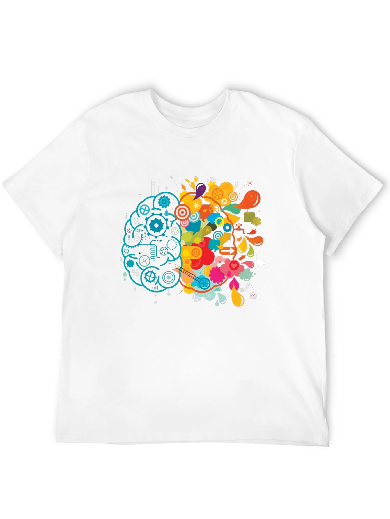 Brain Divided T-Shirt - Logic & Creativity