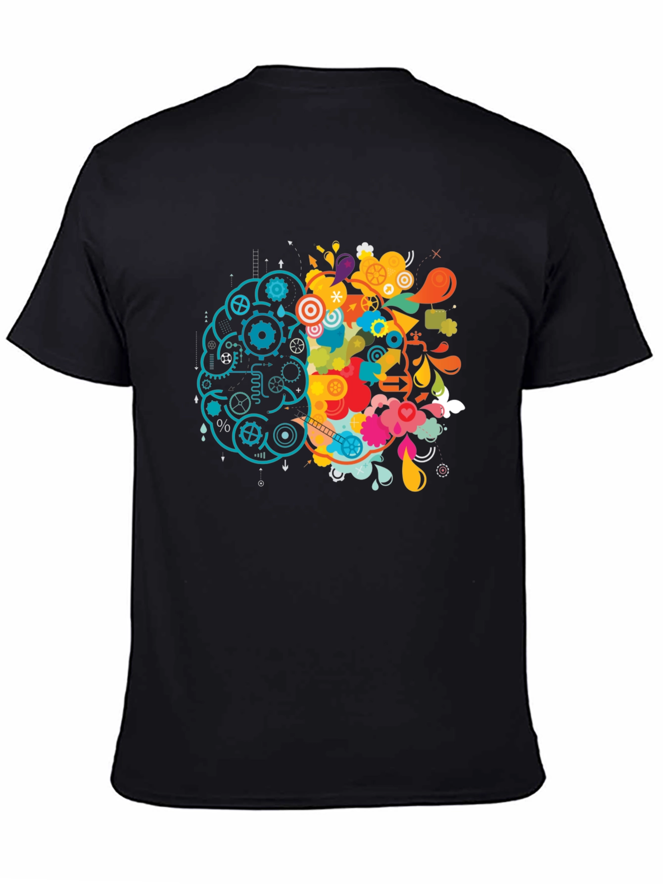 Brain Divided T-Shirt - Logic & Creativity