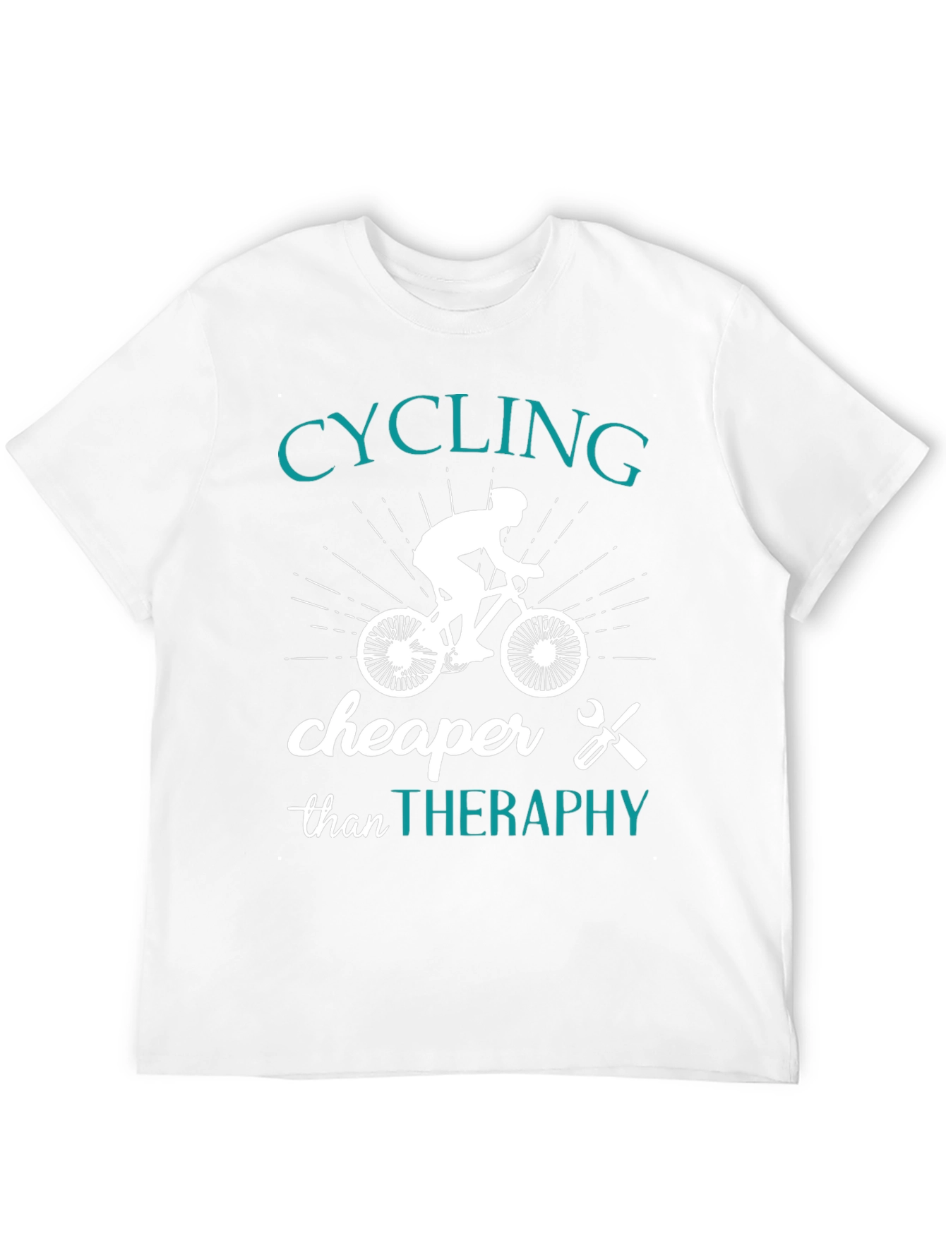 Cycling Cheaper Than Therapy Graphic T-Shirt