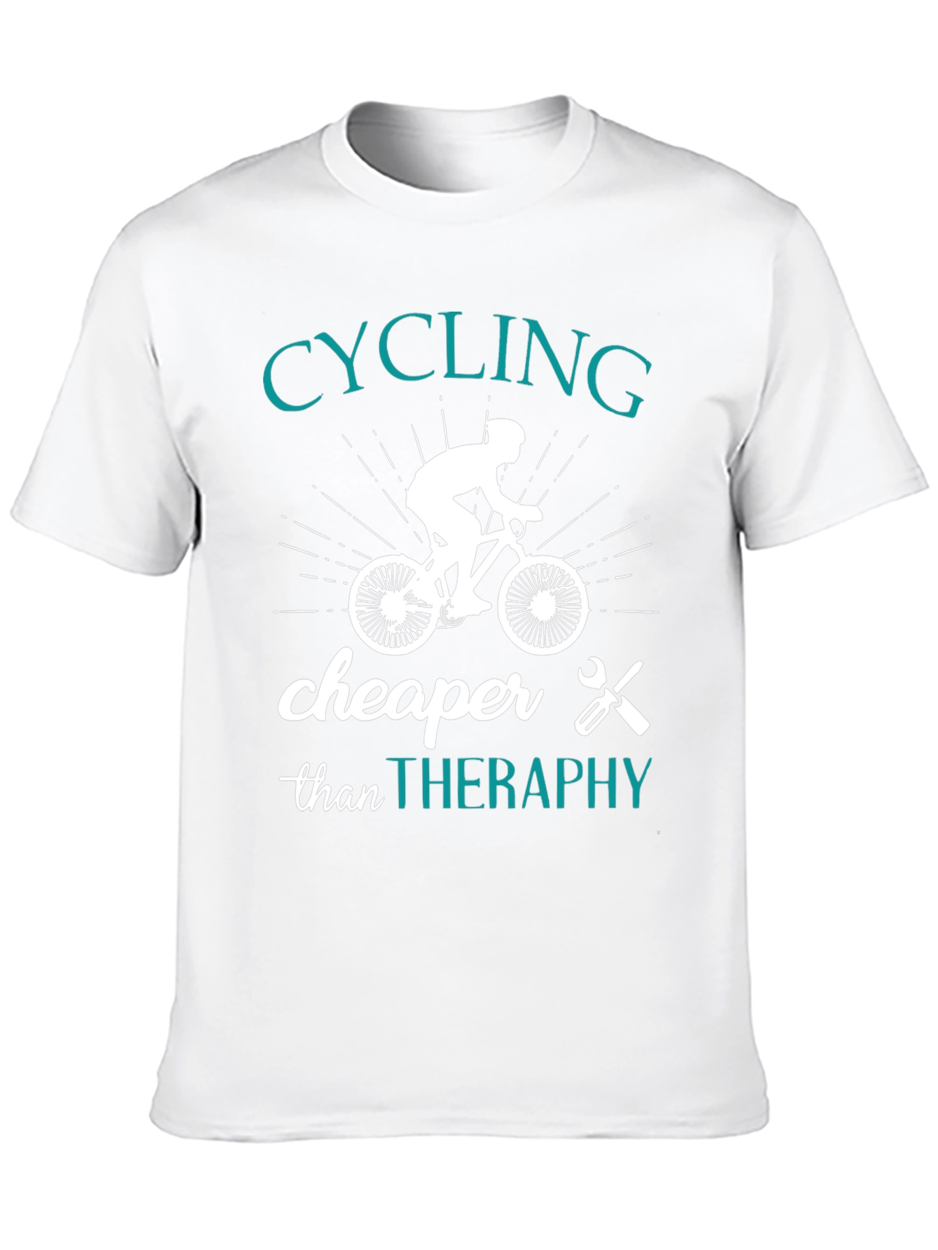 Cycling Cheaper Than Therapy Graphic T-Shirt