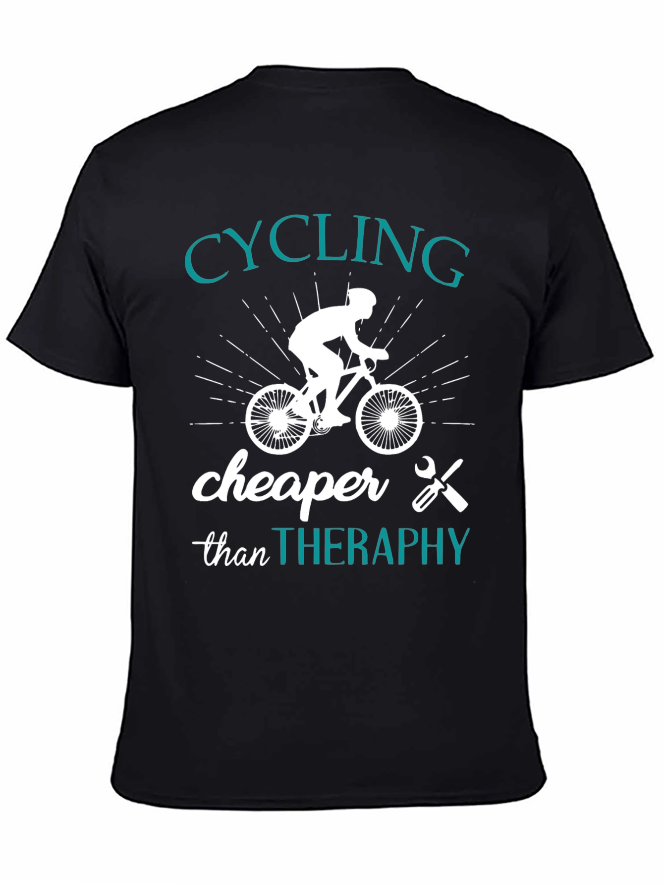 Cycling Cheaper Than Therapy Graphic T-Shirt