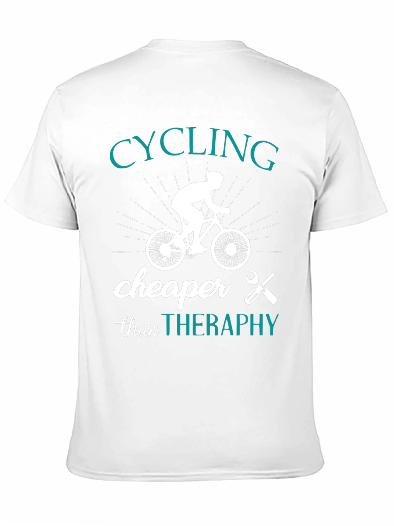 Cycling Cheaper Than Therapy Graphic T-Shirt
