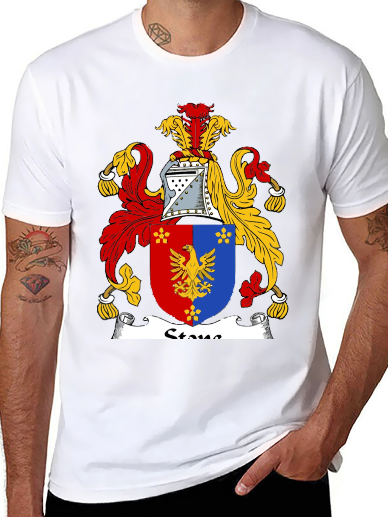 Family Crest Black T-Shirt
