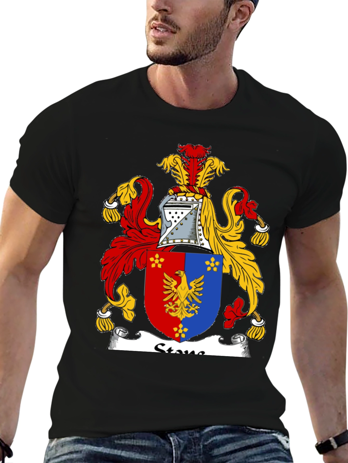 Family Crest Black T-Shirt