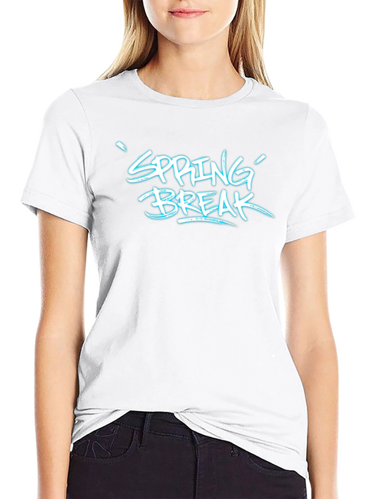 Spring Break Graphic Tee - Neon Style