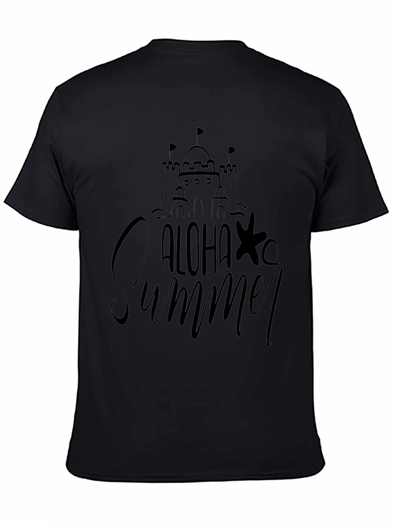 Aloha Summer Graphic Tee - Sandcastle Design