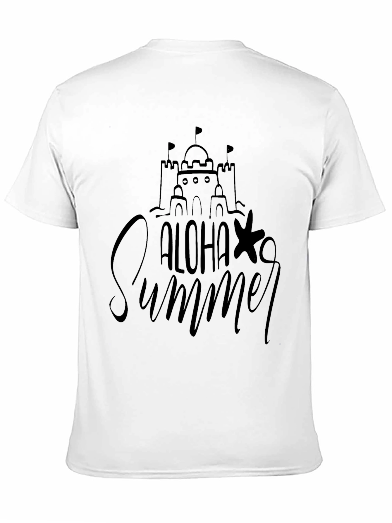 Aloha Summer Graphic Tee - Sandcastle Design