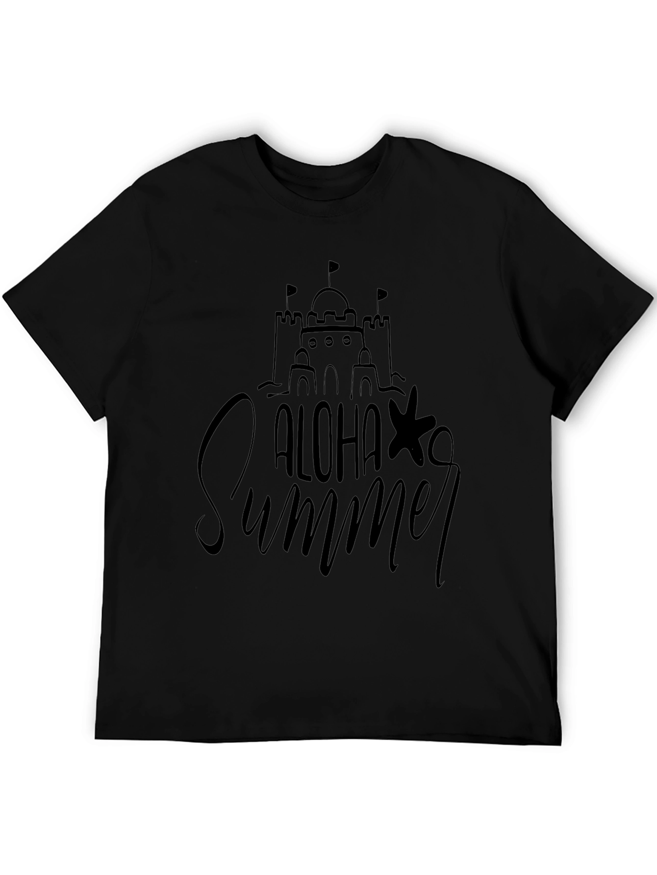Aloha Summer Graphic Tee - Sandcastle Design
