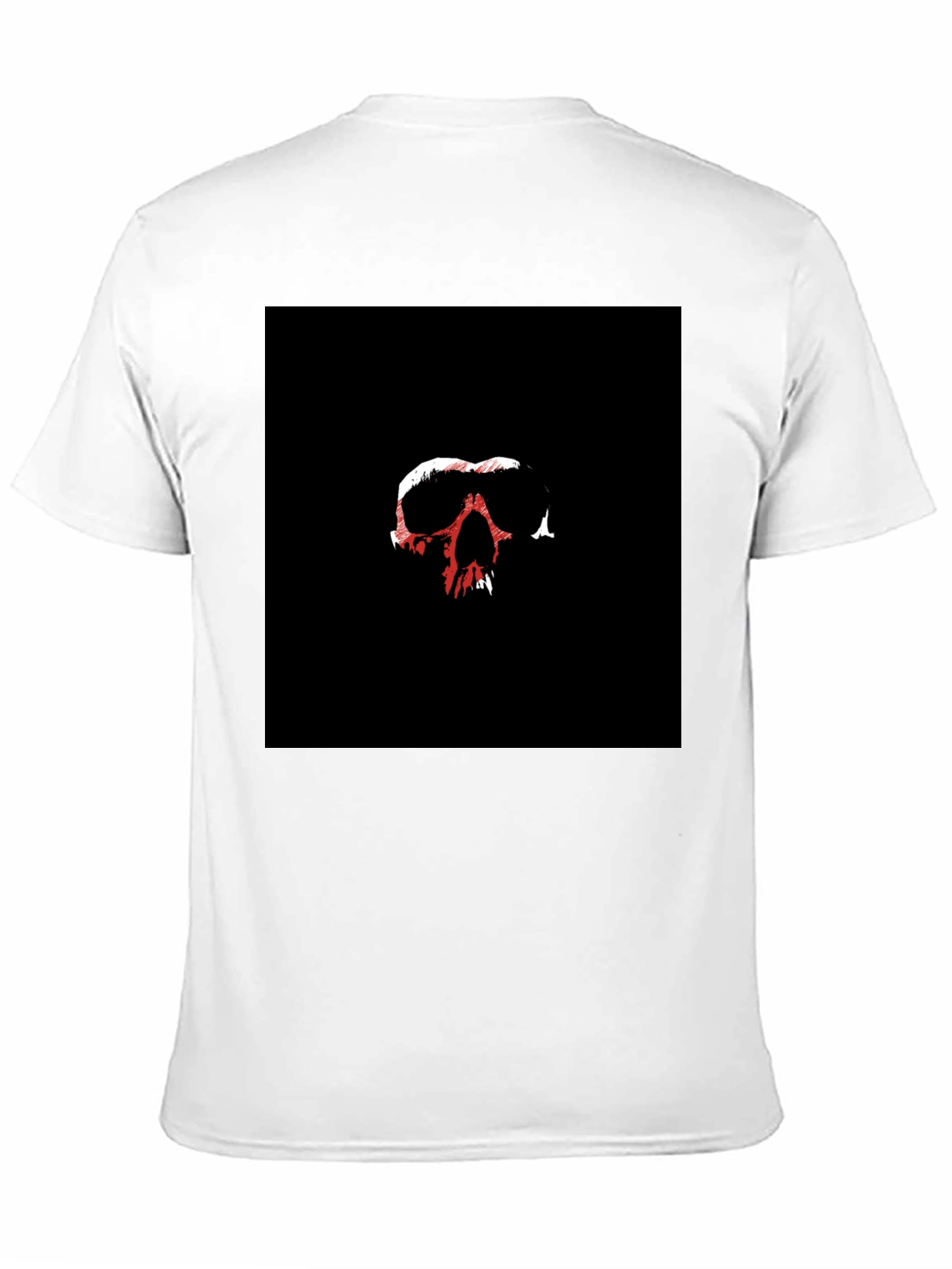 Skull Graphic Tee - Black Cotton Blend