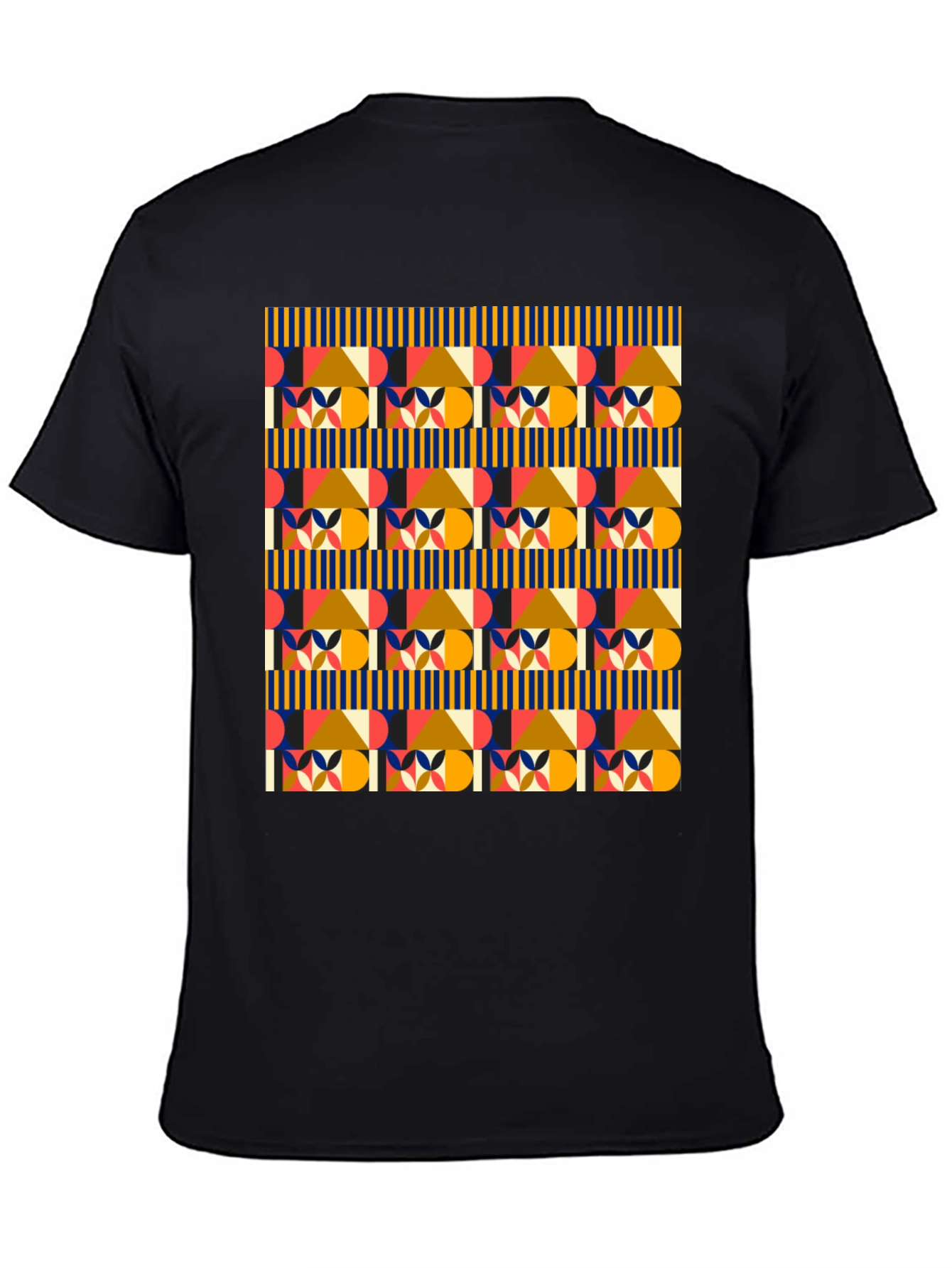 Geometric Pattern Tee - Stylish Modern Design