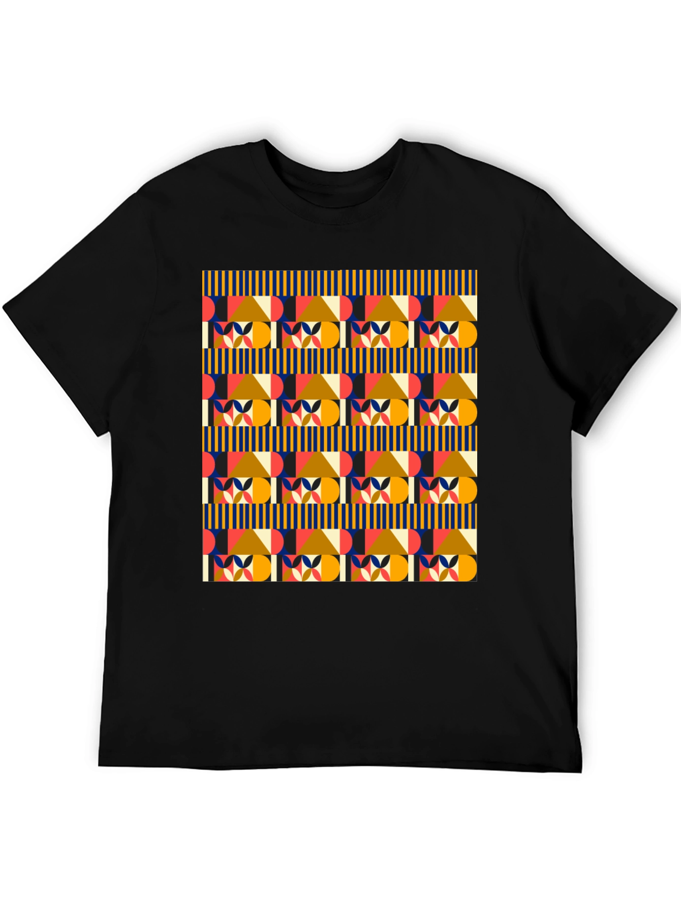 Geometric Pattern Tee - Stylish Modern Design