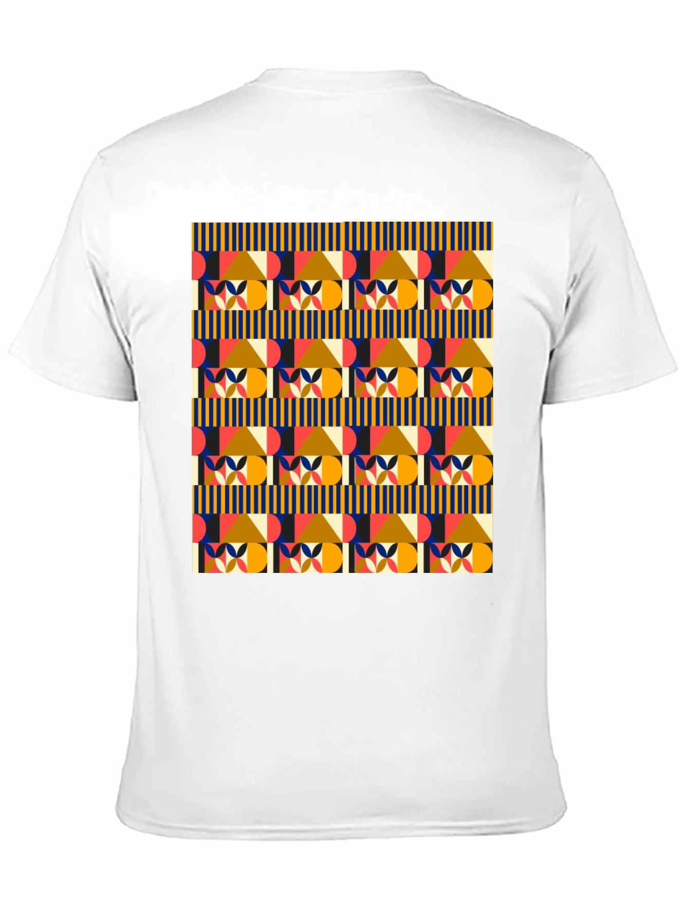 Geometric Pattern Tee - Stylish Modern Design