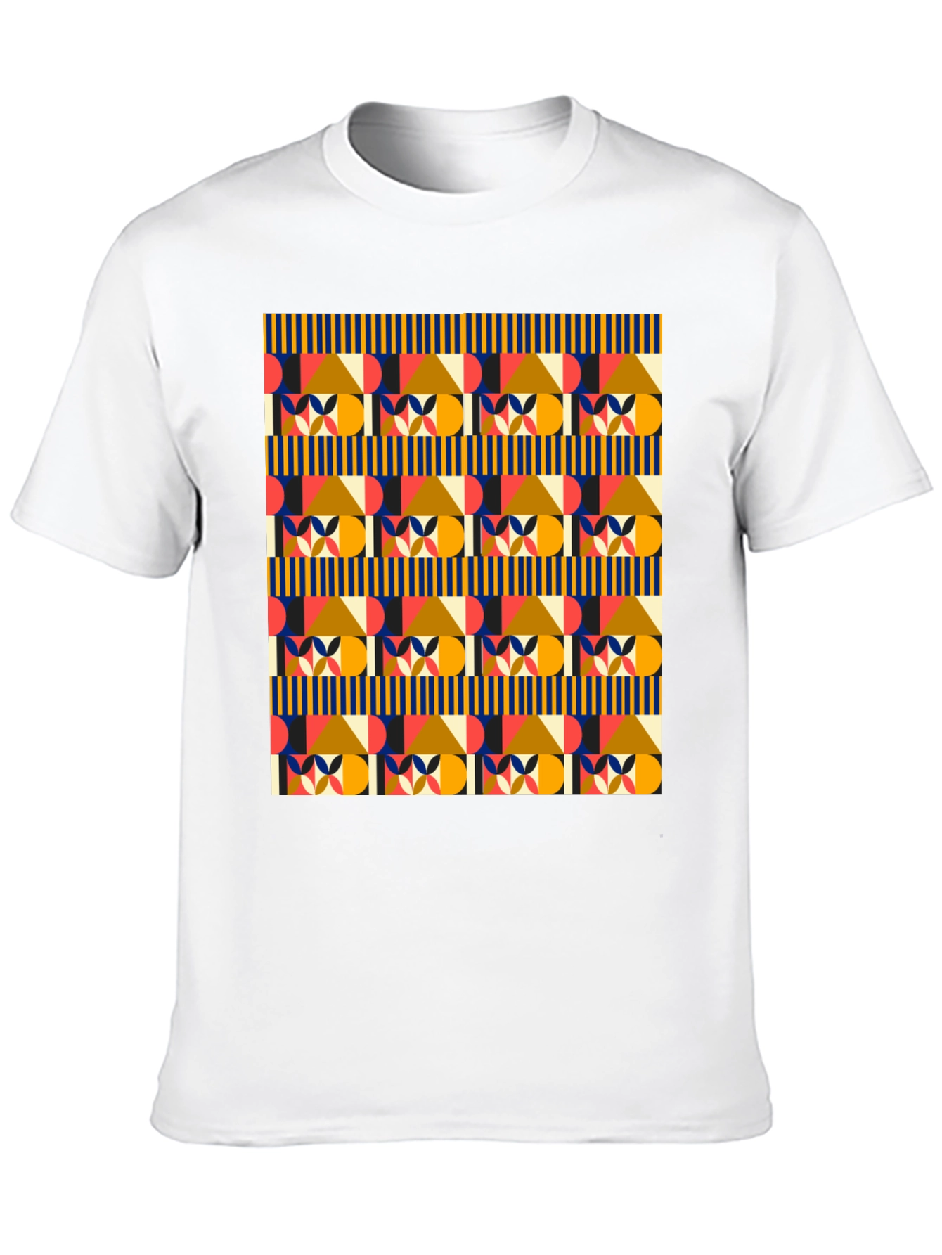 Geometric Pattern Tee - Stylish Modern Design